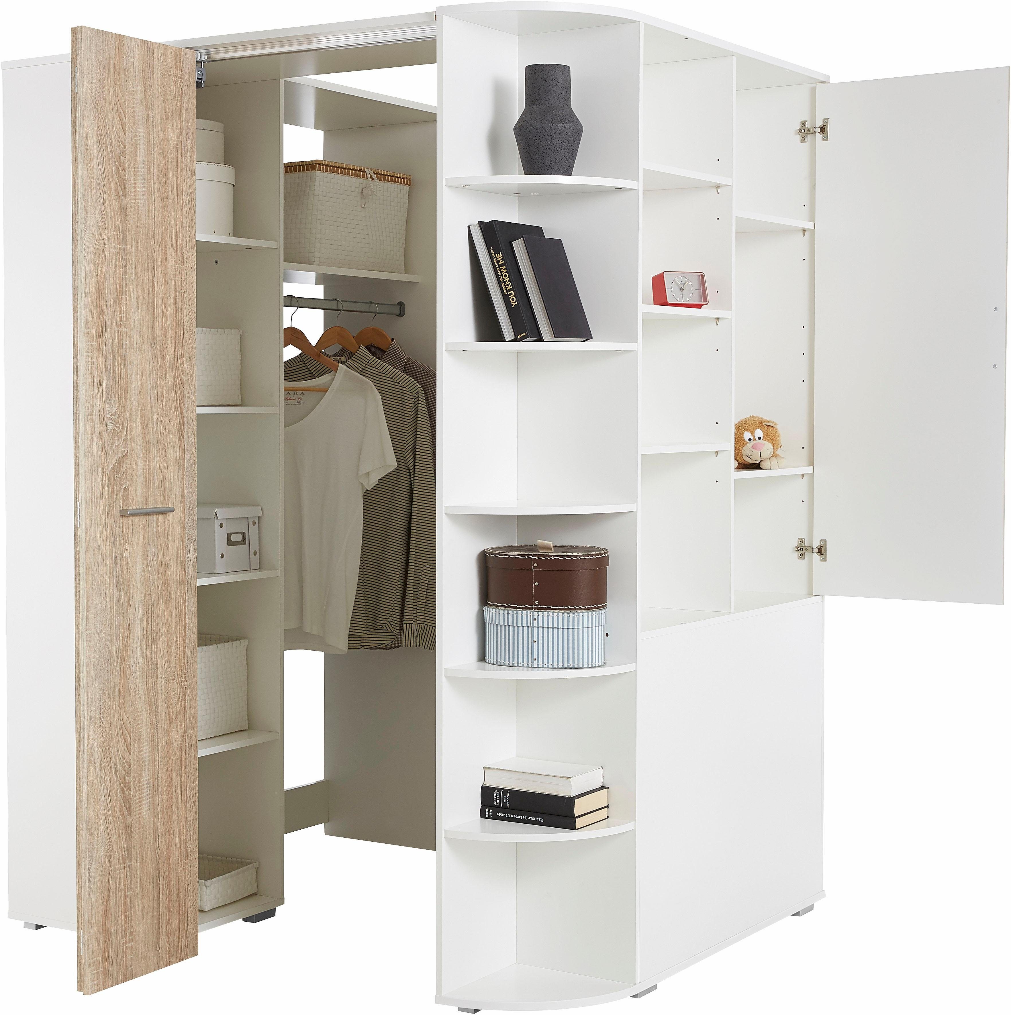 Wimex Jugendzimmer-Set Joker Kleiderschrank mit Garderobe, Bett und Stauraumschubladen, (Set, 4-tlg)