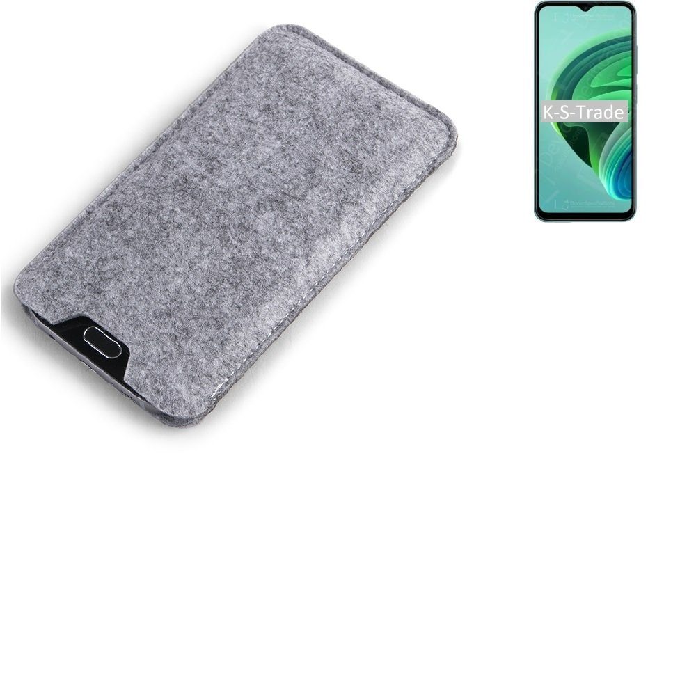 K-S-Trade Handyhülle für Xiaomi Redmi 10 5G, Filz Handyhülle Schutzhülle Filztasche Filz Tasche Case Sleeve