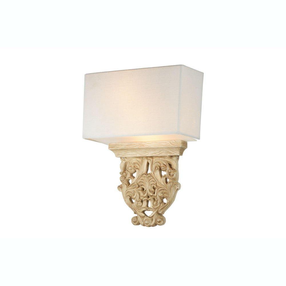 click-licht Wandleuchte Wandleuchte Cipresso in Beige E14 2-flammig, keine Angabe, Leuchtmittel enthalten: Nein, warmweiss, Wandleuchte, Wandlampe, Wandlicht