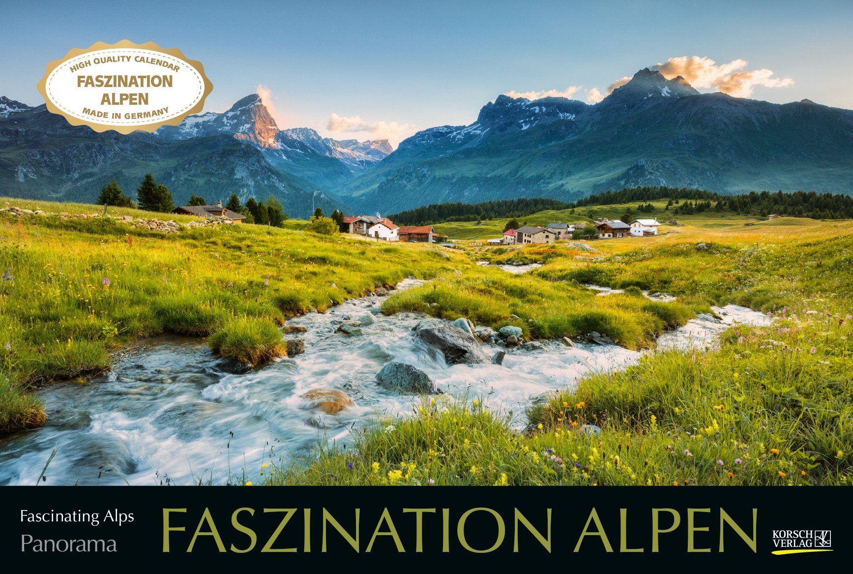Korsch Verlag Panoramakalender Korsch Verlag Kalender Faszination Alpen
