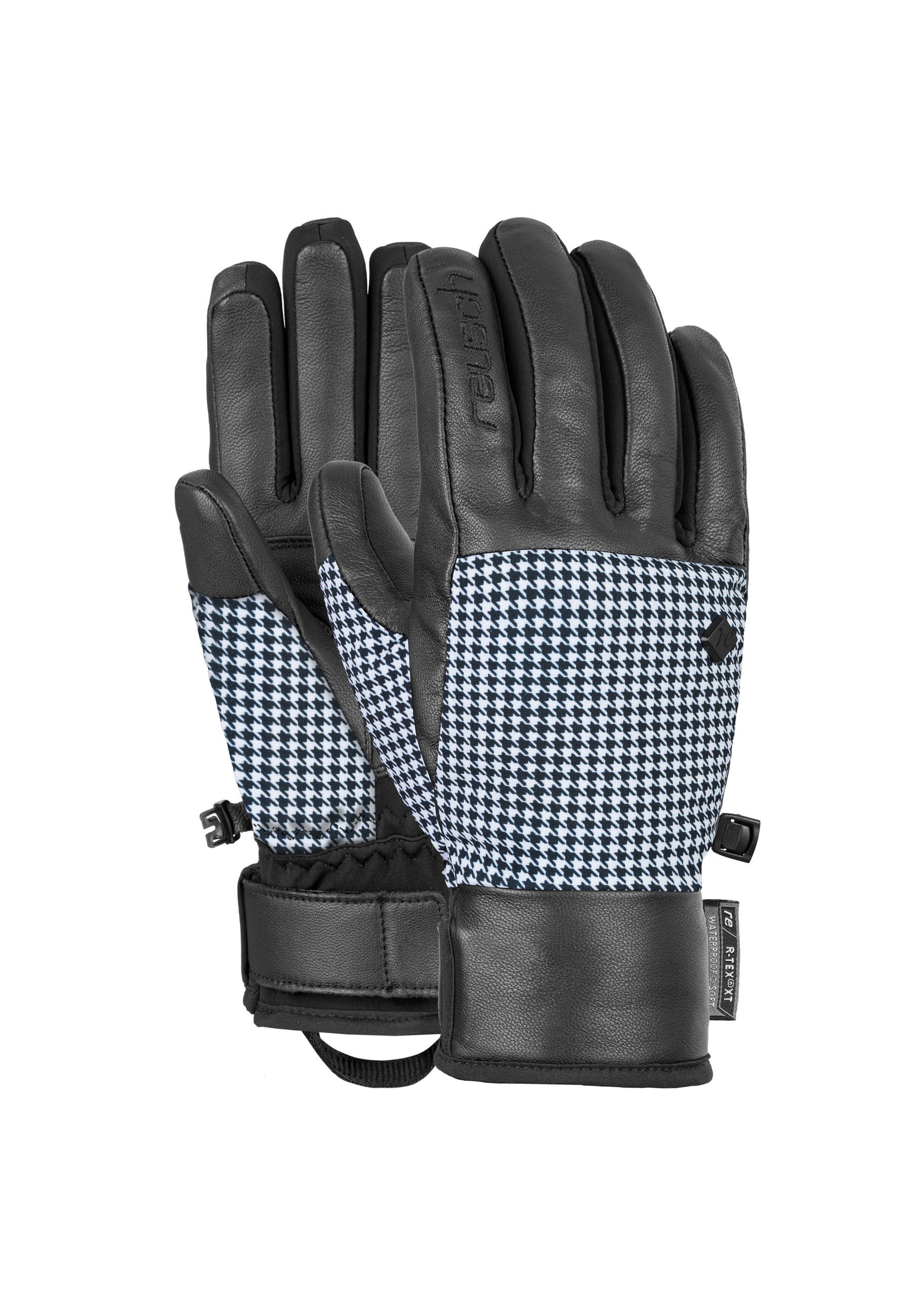 Reusch Skihandschuhe Giorgia R-TEX® XT in sportlichem Design weiß-schwarz | Handschuhe