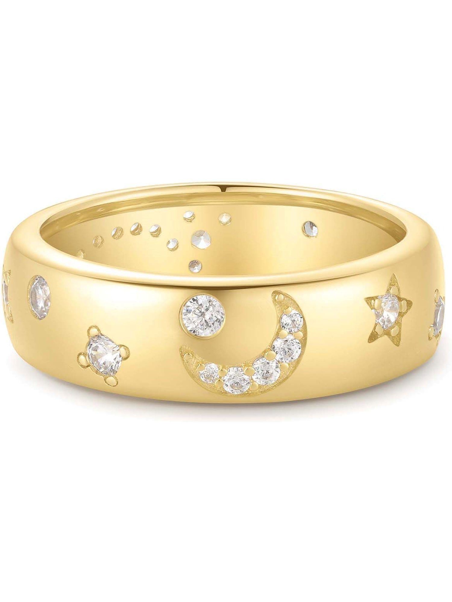 Ania Haie Fingerring Ania Haie Damen-Damenring 925er Silber Zirkonia, Zirkonia