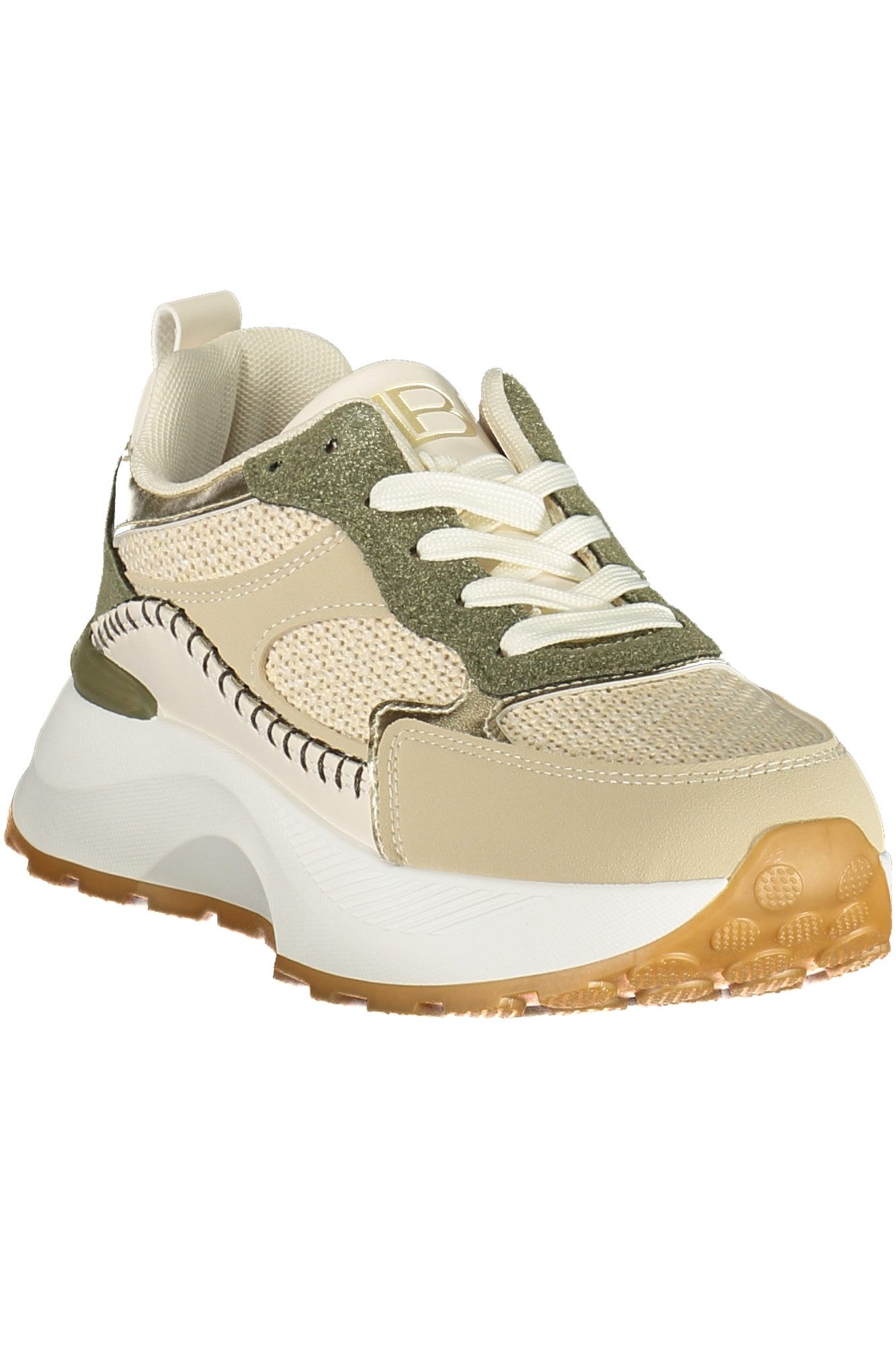 Laura Biagiotti Sneaker Damen-Sportschuh in Grün mit Kontrastdetails und