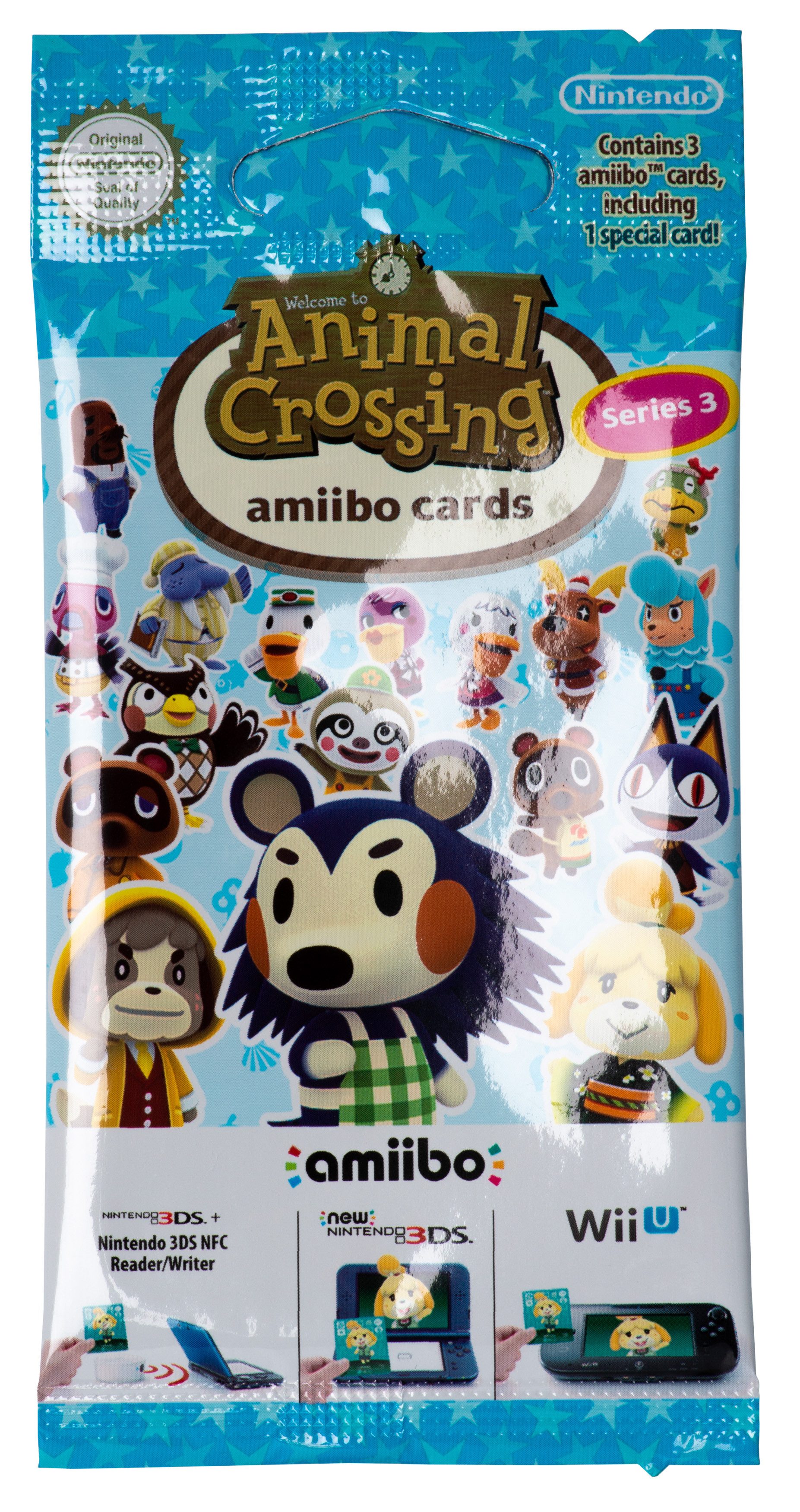 Nintendo Switch Sammelkarte amiibo Animal Crossing - Serie 3 - 3 Karten (NEU & OVP)