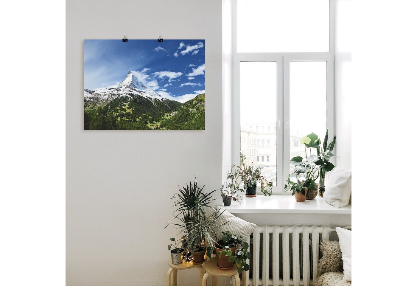 Artland Wandbild »Matterhorn«, Berge (1 Stück), in vielen Größen & Produktarten -Leinwandbild, Poster, Wandaufkleber / Wandtattoo auch für Badezimmer geeignet-kaufen