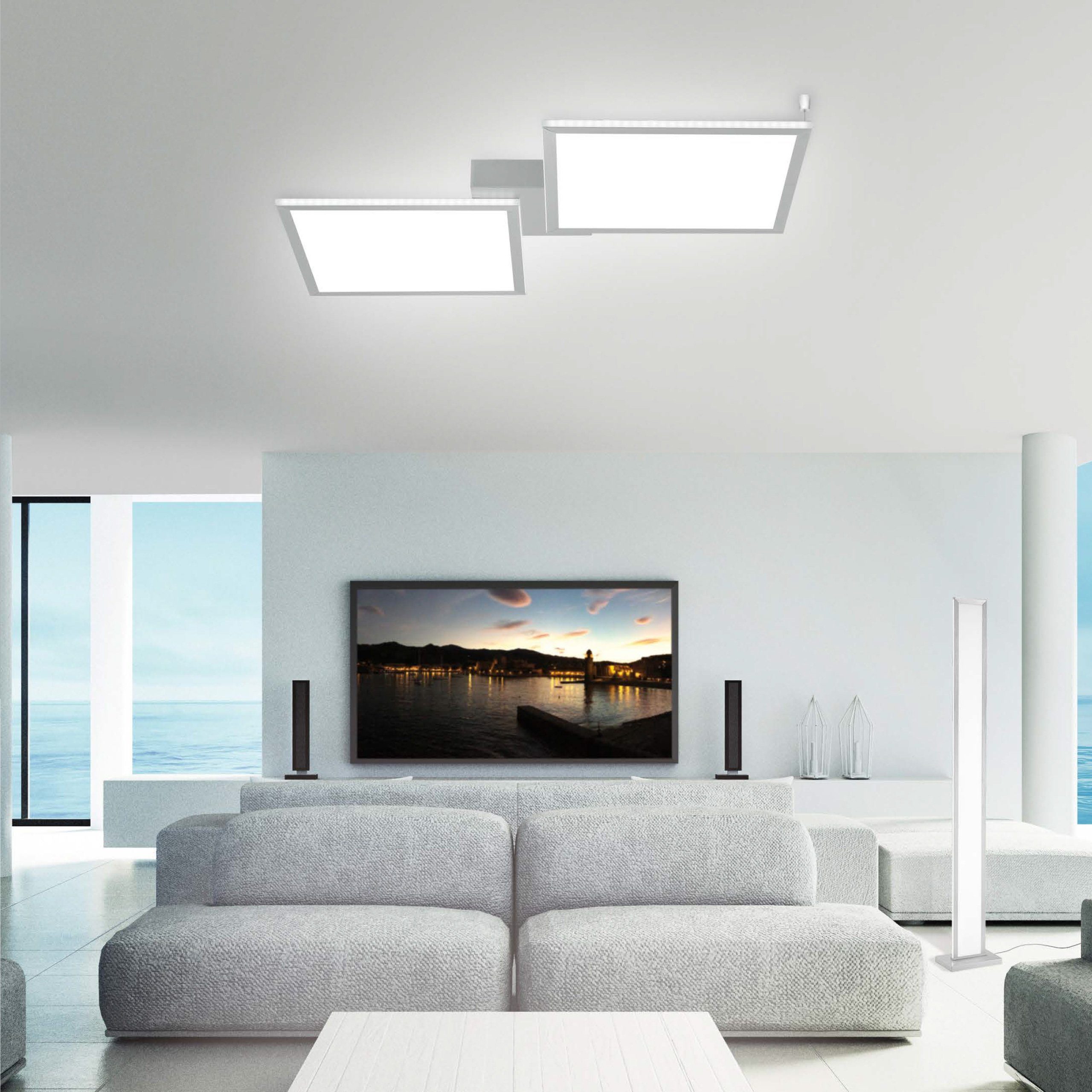 Paul Neuhaus Smarte LED-Leuchte Leuchtmittel, CCT-Farbtemperaturregelung, Memoryfunktion, Q Smart mit - Home, Fernbedienung Dimmfunktion, CCT-Farbtemperaturregelung, Home, dimmbar Deckenleuchte Smart LED ROSA