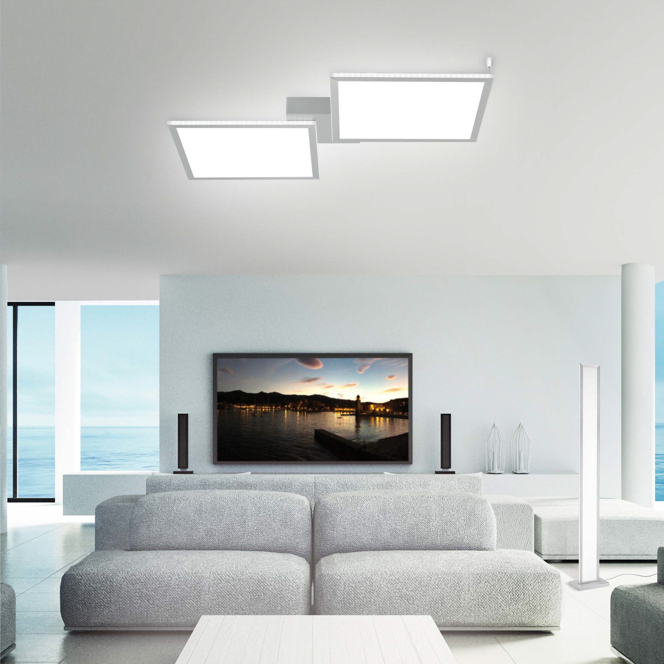 Paul Neuhaus Smarte LED-Leuchte LED Deckenlampe Q - ROSA Smart Home, Smart Home, CCT-Farbtemperaturregelung, Dimmfunktion, Memoryfunktion, mit Leuchtmittel, Warmweiß bis Tageslichtweiß, CCT-Farbtemperaturregelung, dimmbar Fernbedienung