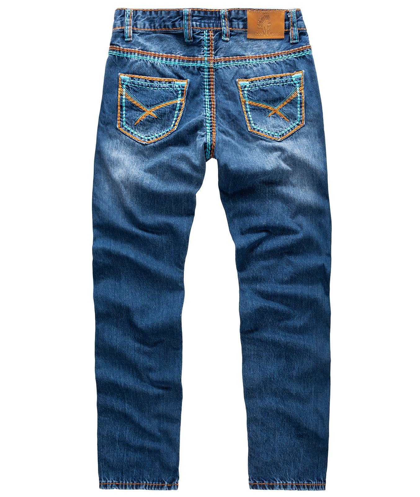 Rock Straight-Jeans Jeans Nähte Herren dicke Creek RC-2270