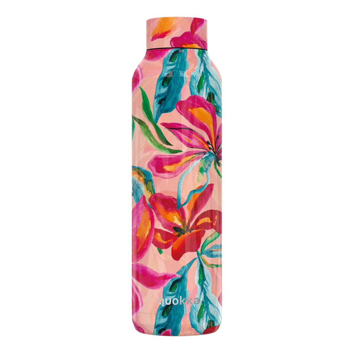 Quokkabottle Trinkflasche Quokka 630 ml TROPICAL BLOOM Edelstahl Doppelwandig Heiß Kalt isoliert