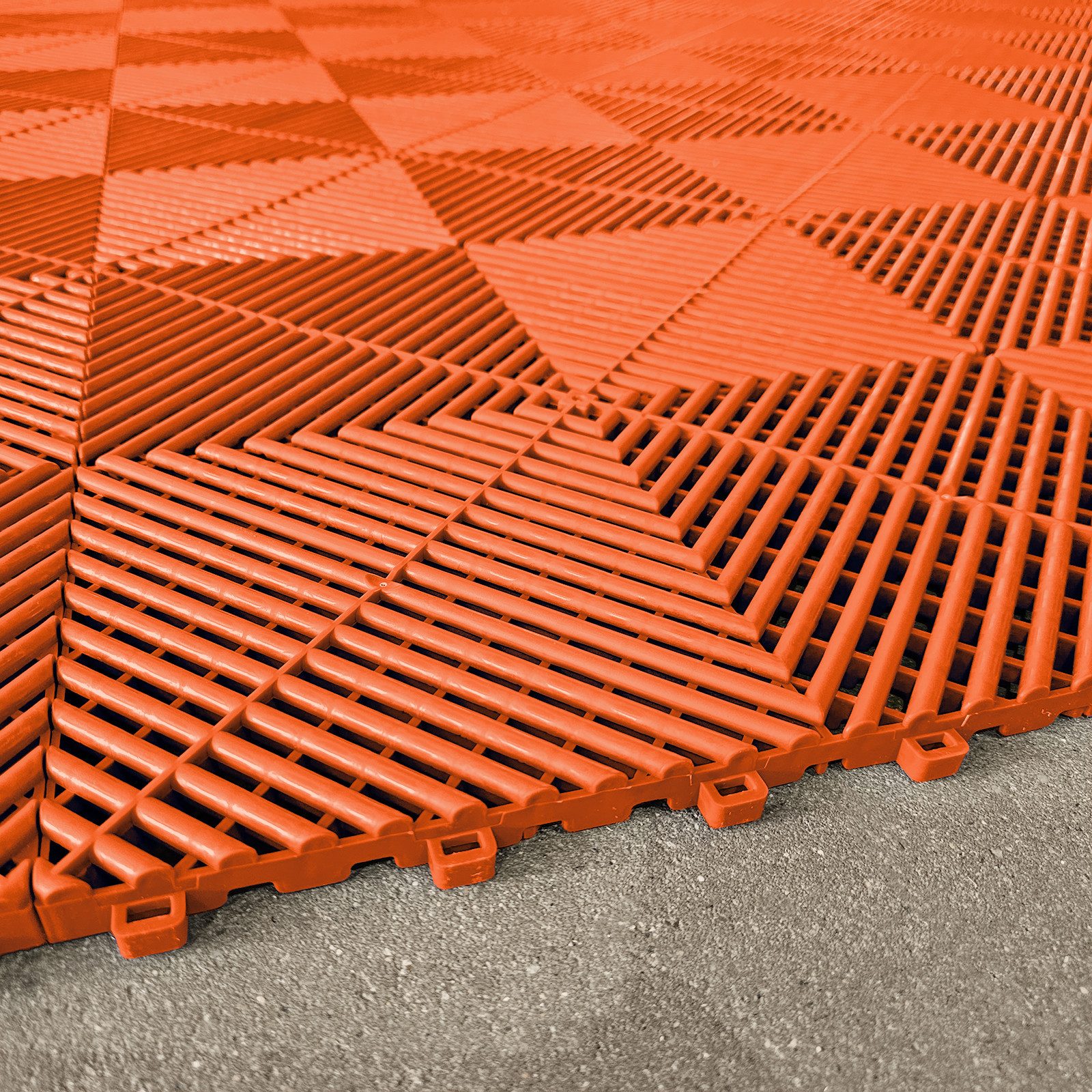 Tenzo-R Bodenfliese Performance Garagenboden Floor Orange 40x40cm, orange