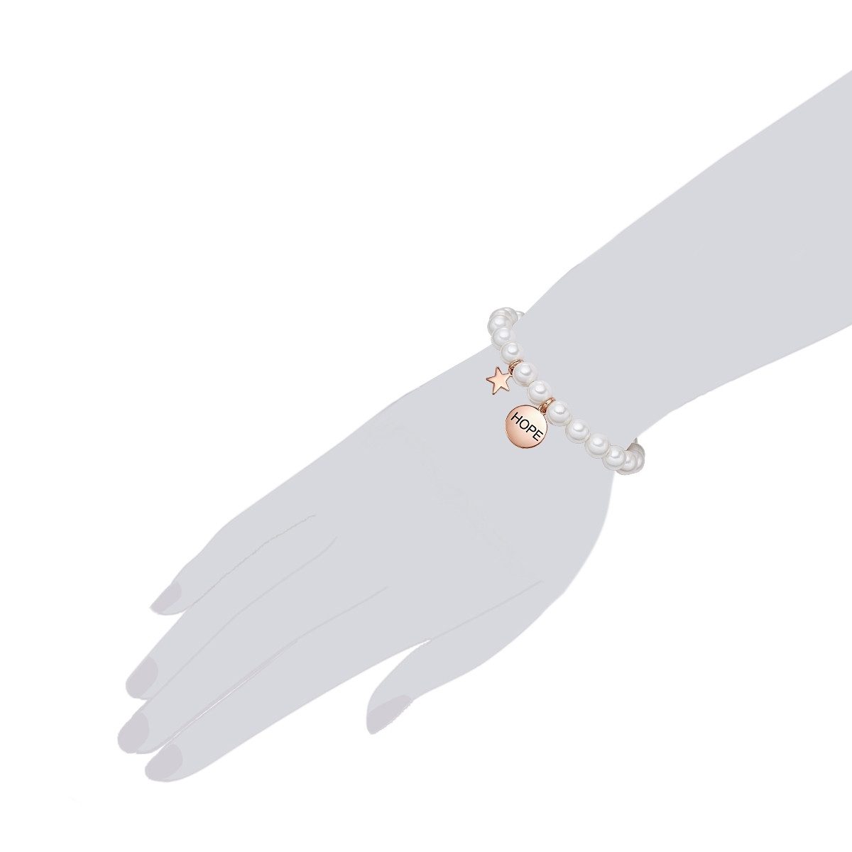 Lulu & Jane Perlenarmband LJ128 (1-tlg), Messing