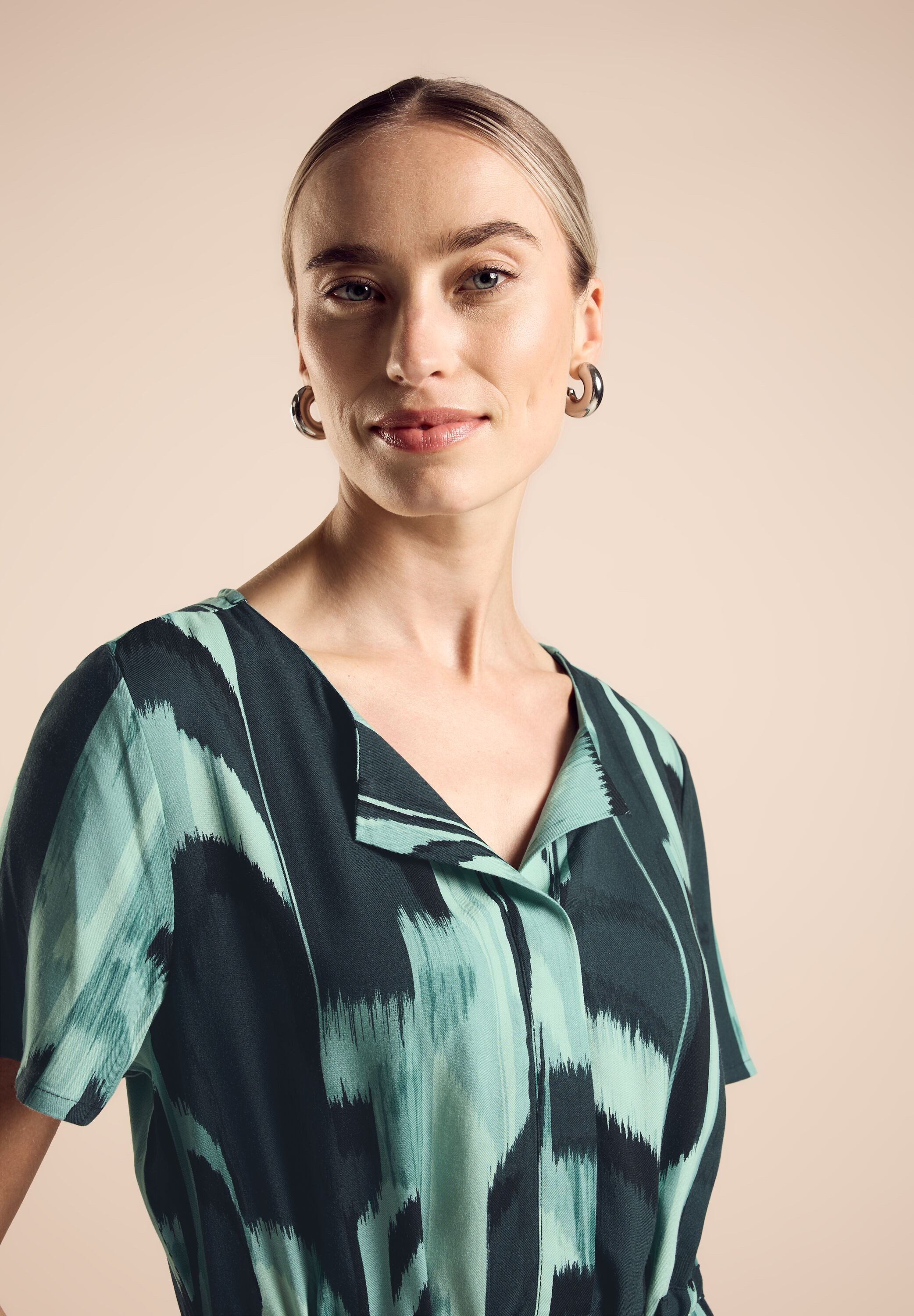 STREET ONE Midikleid mit Allover-Druck