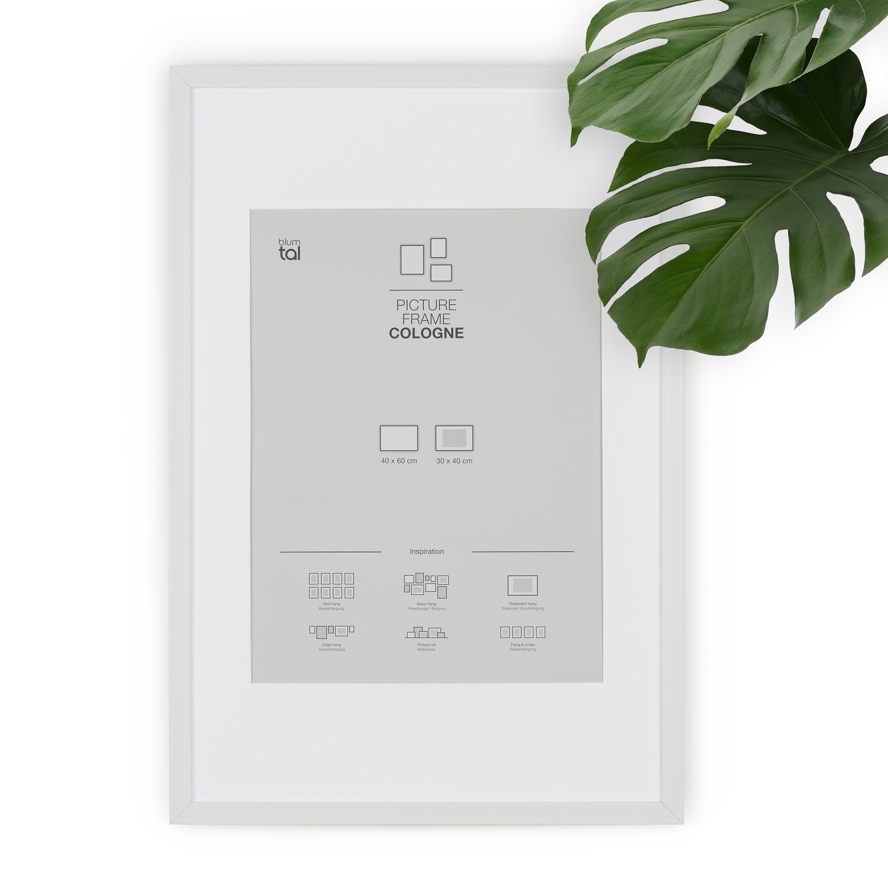 Blumtal Bilderrahmen Bilderrahmen Cologne - Rahmen mit Passpartout, (1 St), in verschiedenen Größen & Farben. Reduzierter Preis € 26,99. Unverbindliche Preisempfehlung € 30,99
