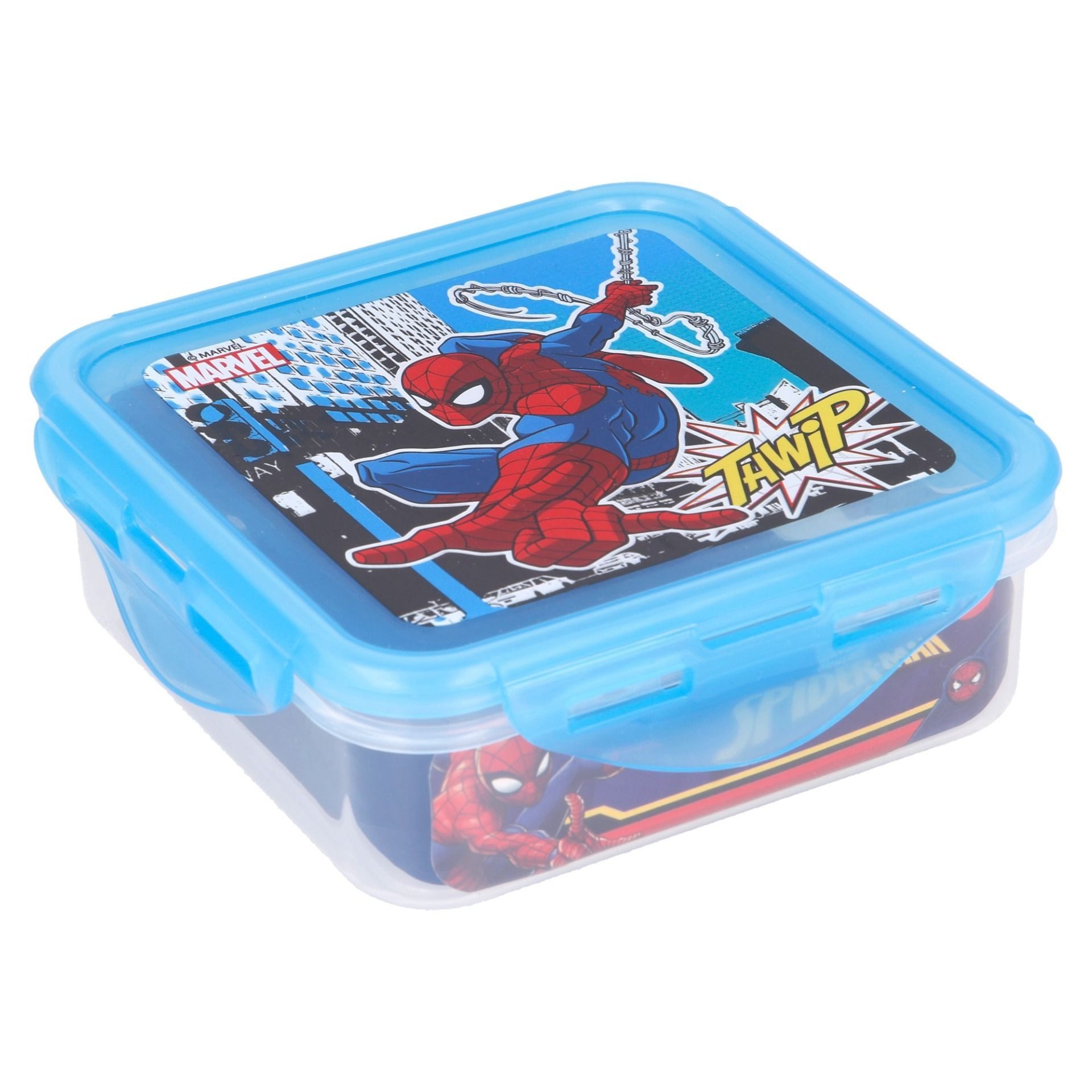 Spiderman Lunchbox Brotdose – 500 ml Quadratische Lunchbox für Snacks & Mahlzeiten