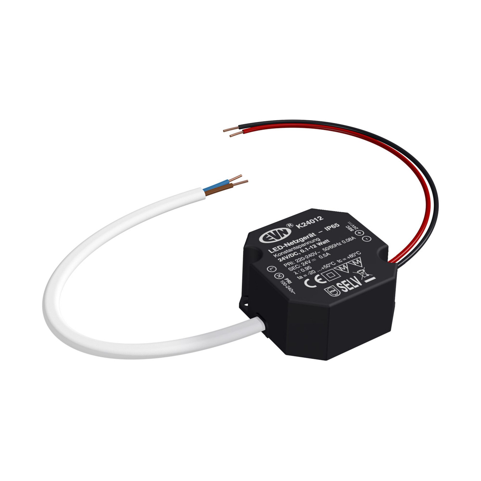 Contorion EVN Lichttechnik LED-Netzgerät 24VDC 12W K24 012 Steckdosenleiste