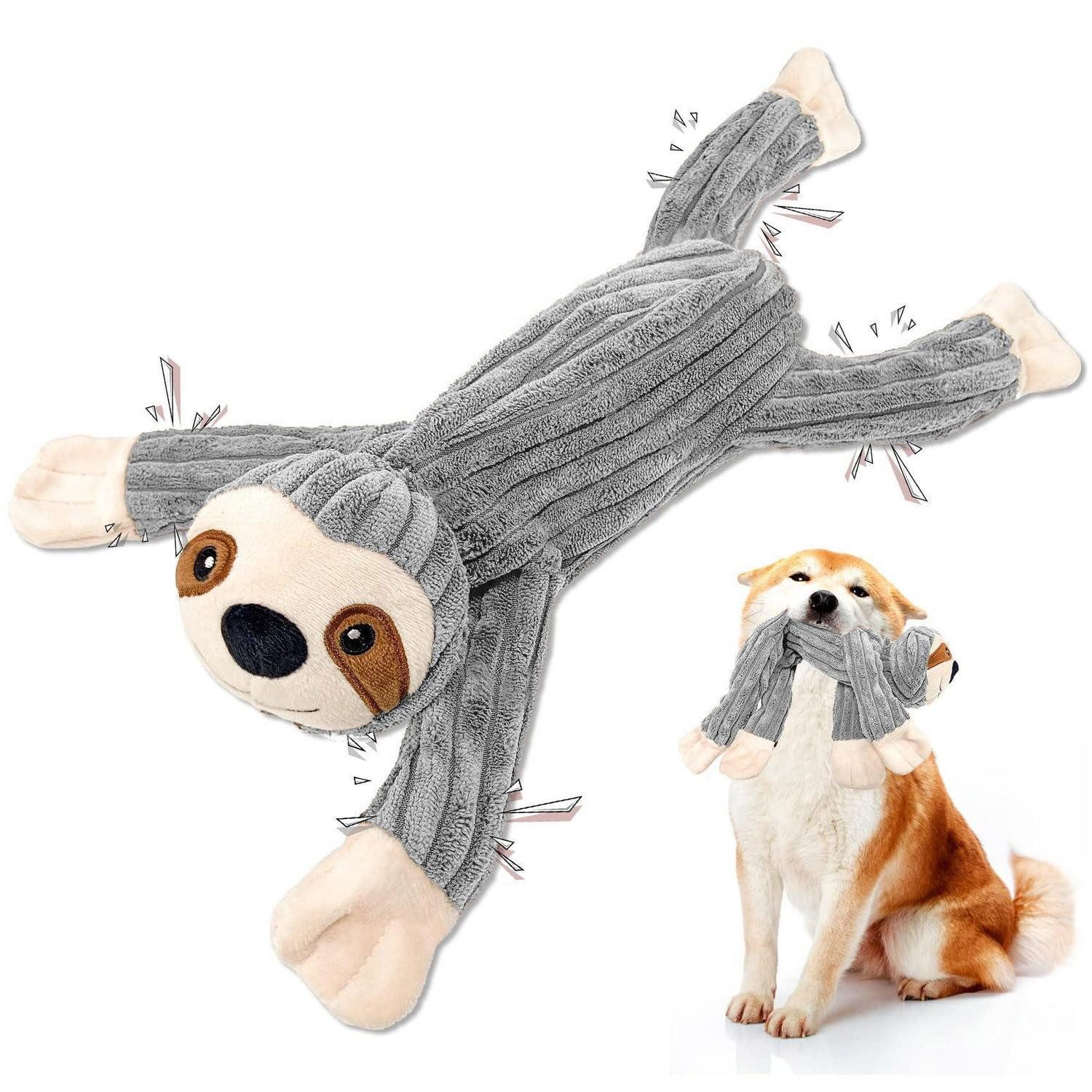 LuxusKollektion Tier-Intelligenzspielzeug Hundespielzeug Plüsch mit Seil Zahnreinigung, Textil, (1-tlg)