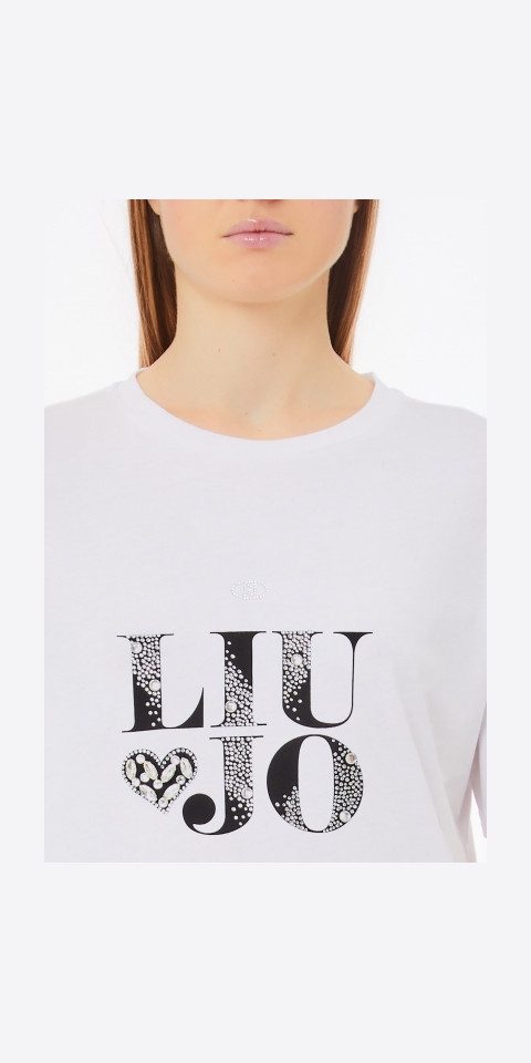 Liu Jo T-Shirt – Elegantes Damenshirt mit Strass