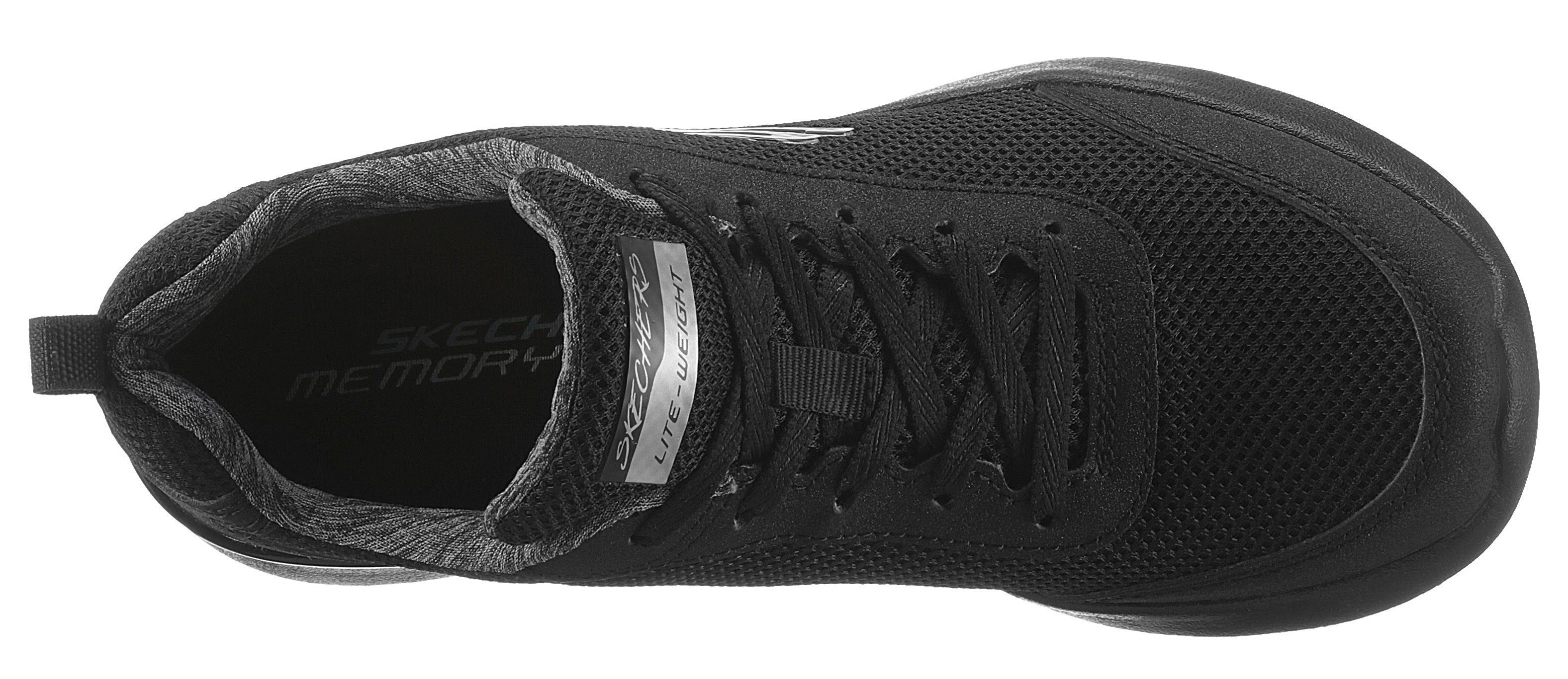 Skechers Skech-Air Dynamight - Fast Metallic-Element mit an Ferse Brake Sneaker der black