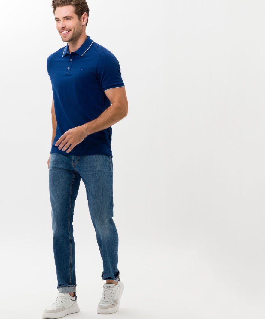 blau Style Poloshirt PETE Brax