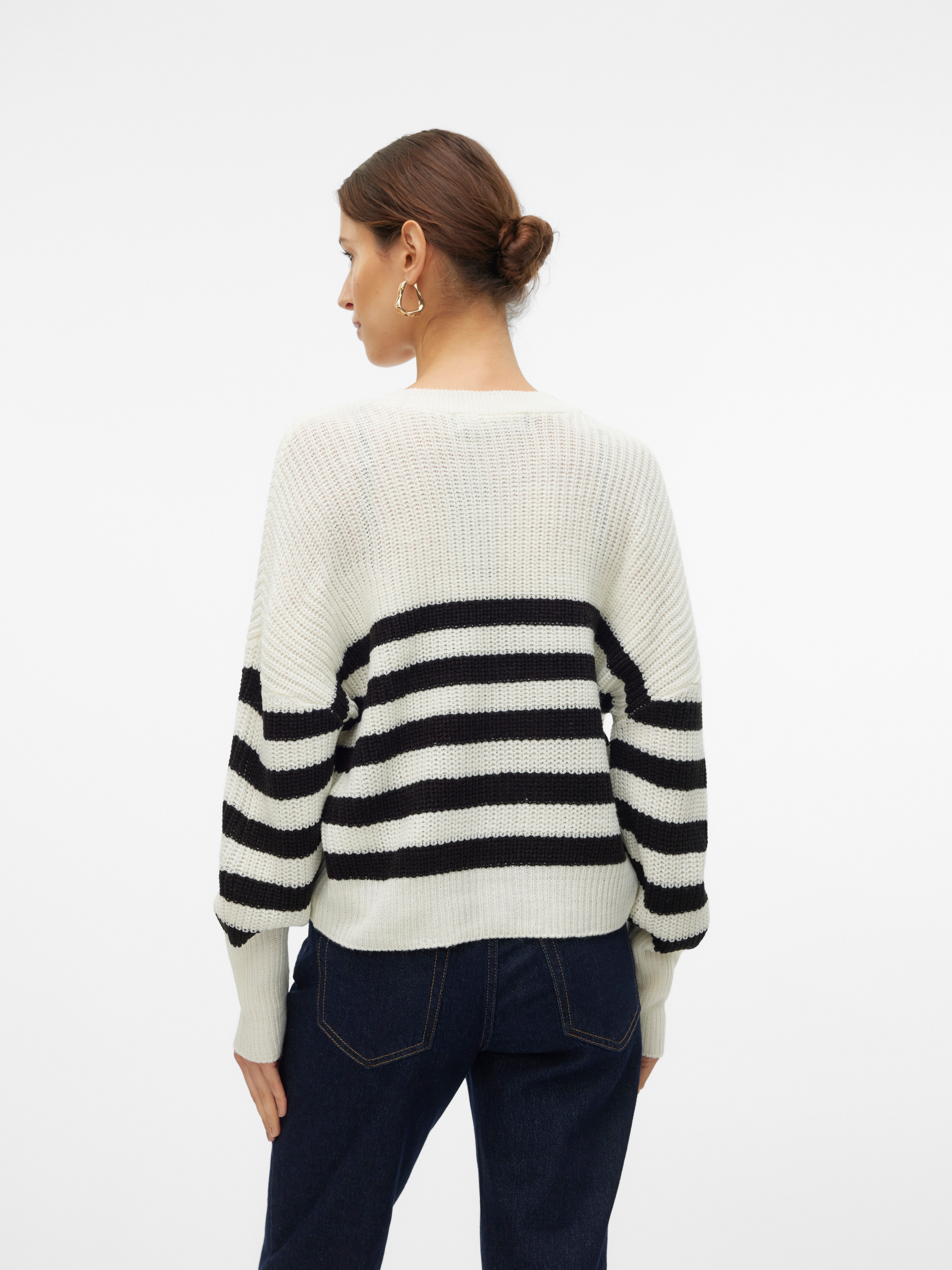 Vero Moda Strickjacke VMLEA LS V-NECK CUFF CARDIGAN NOOS Kunstfaser, regular fit