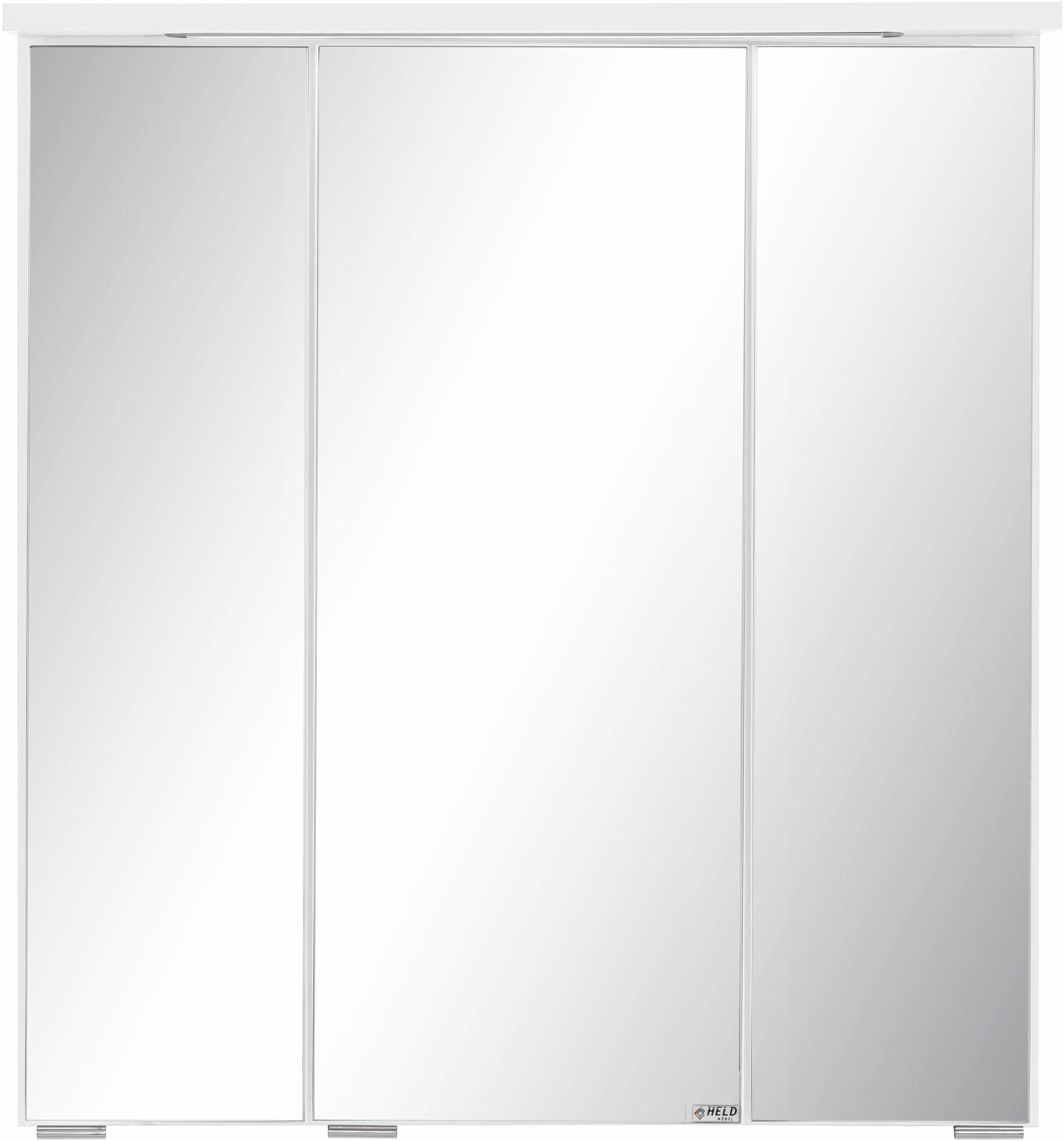 HELD MÖBEL | Breite Spiegelschrank weiß weiß Ravenna cm 70