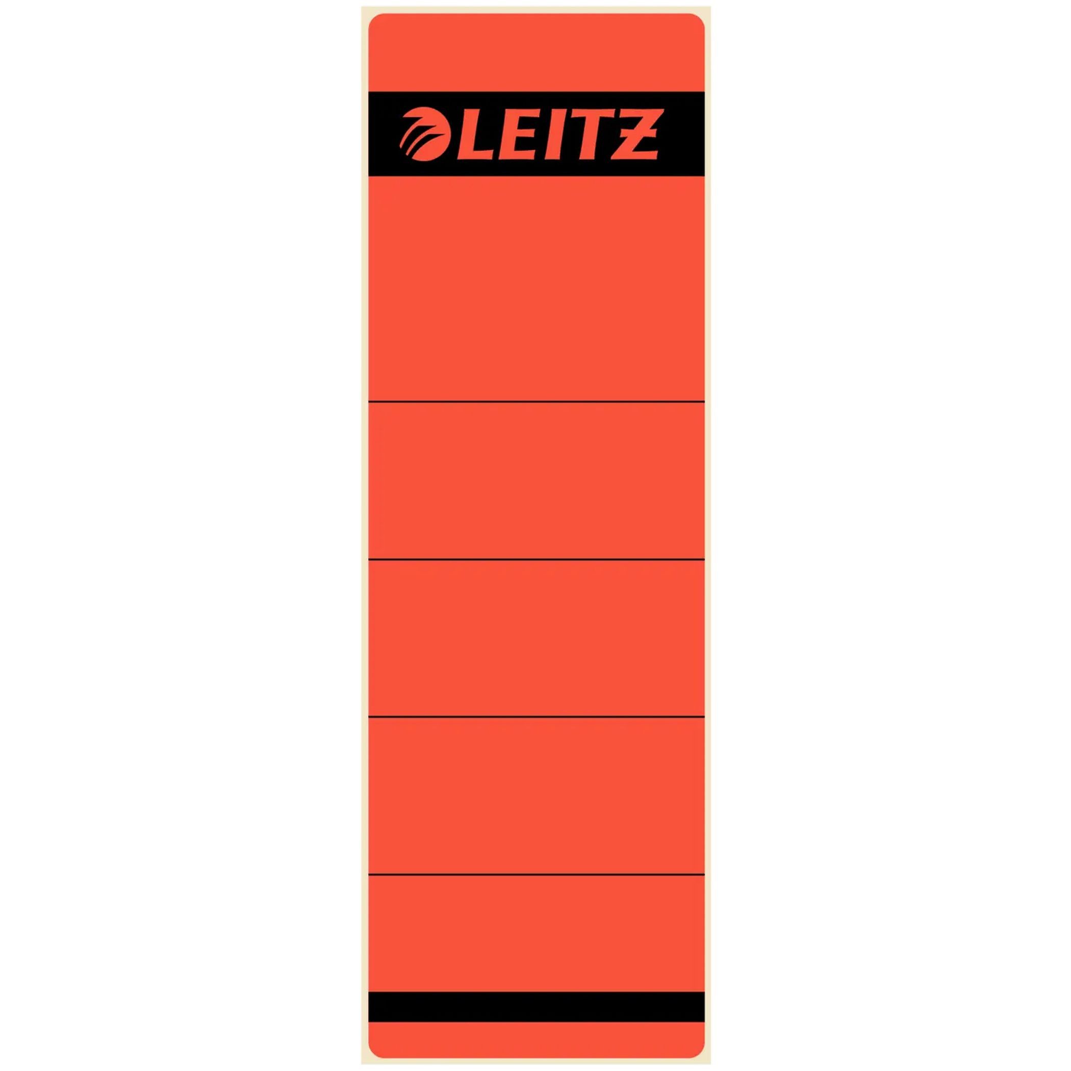 LEITZ Aktenordner LEITZ Ordnerrücken-Etikett, 61 x 192 mm, kurz, breit, rot
