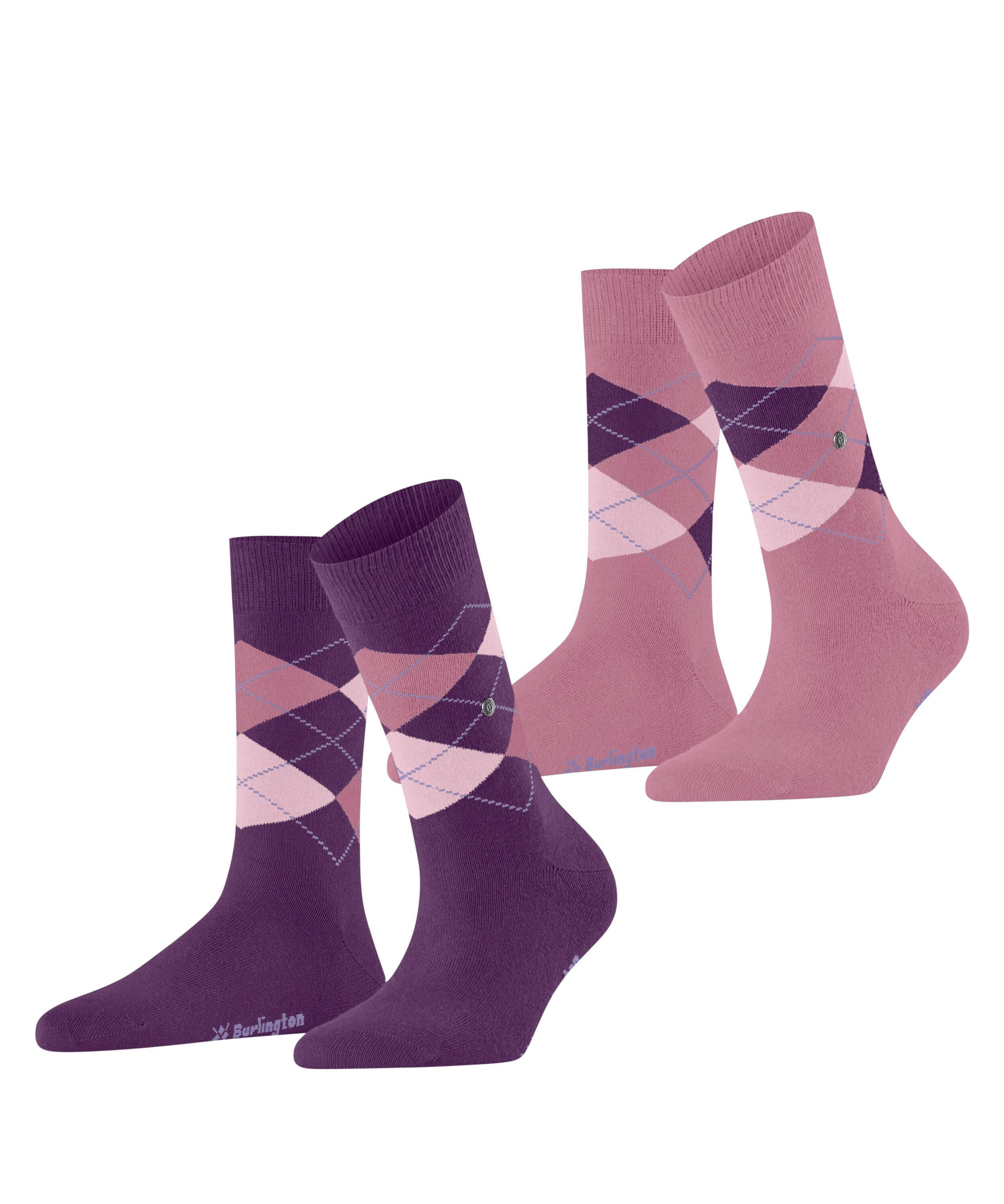 Burlington Socken Burlington Everyday Argyle Damen (2-Paar)