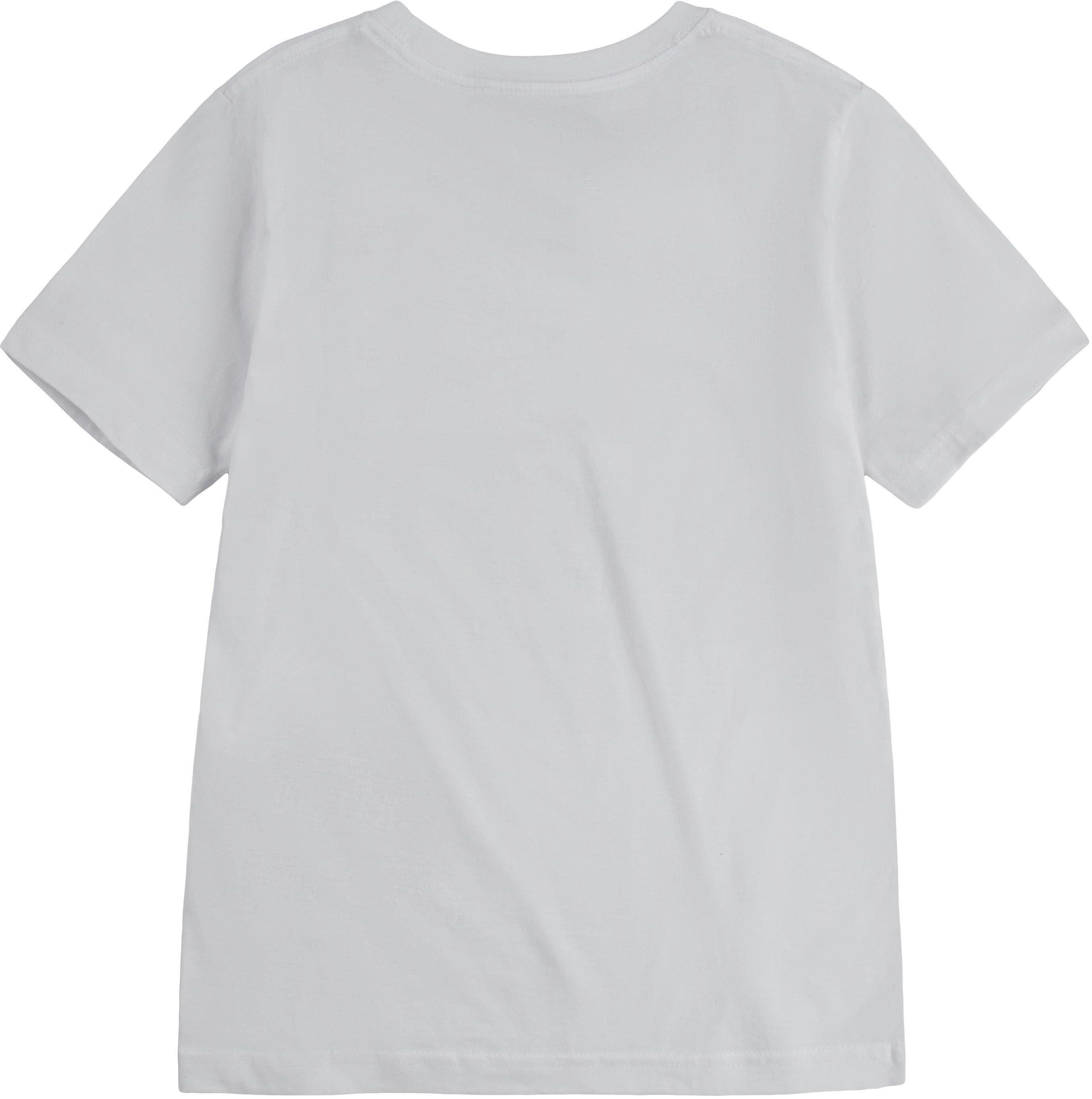for white Kids Levi's® HIT CHEST T-Shirt BATWING BOYS