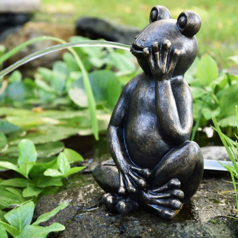 Heissner Wasserspeier Teichfigur 'Lazy Frog', 20x19x30cm