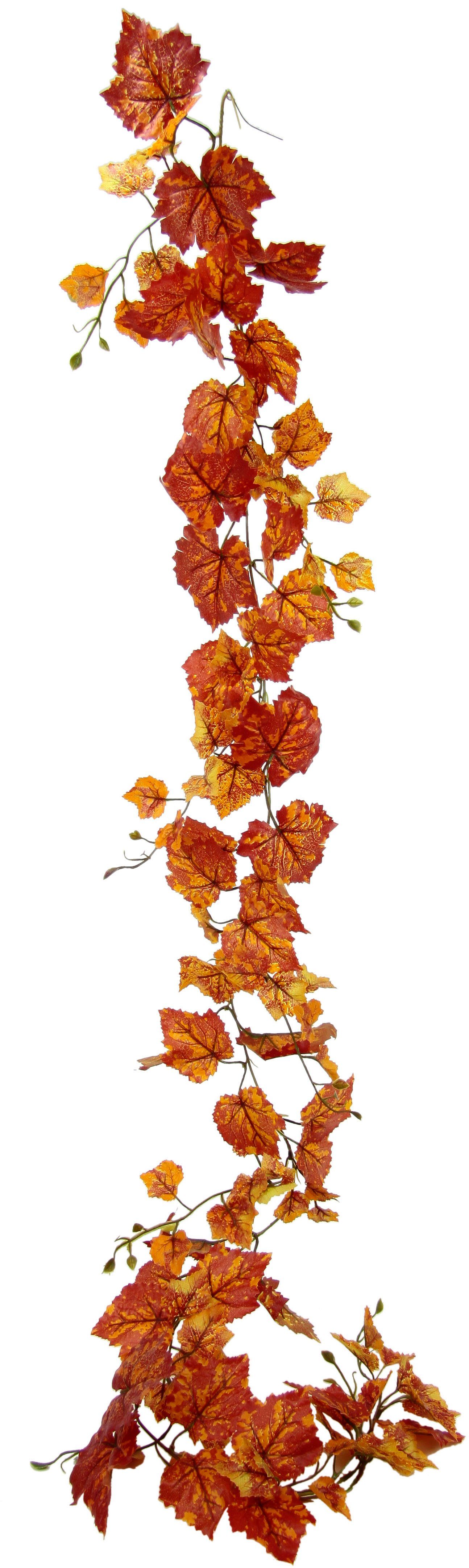 Kunstranke Weinblatt, I.GE.A., Höhe 180 cm, Künstliche Weinranke, Wanddekoration