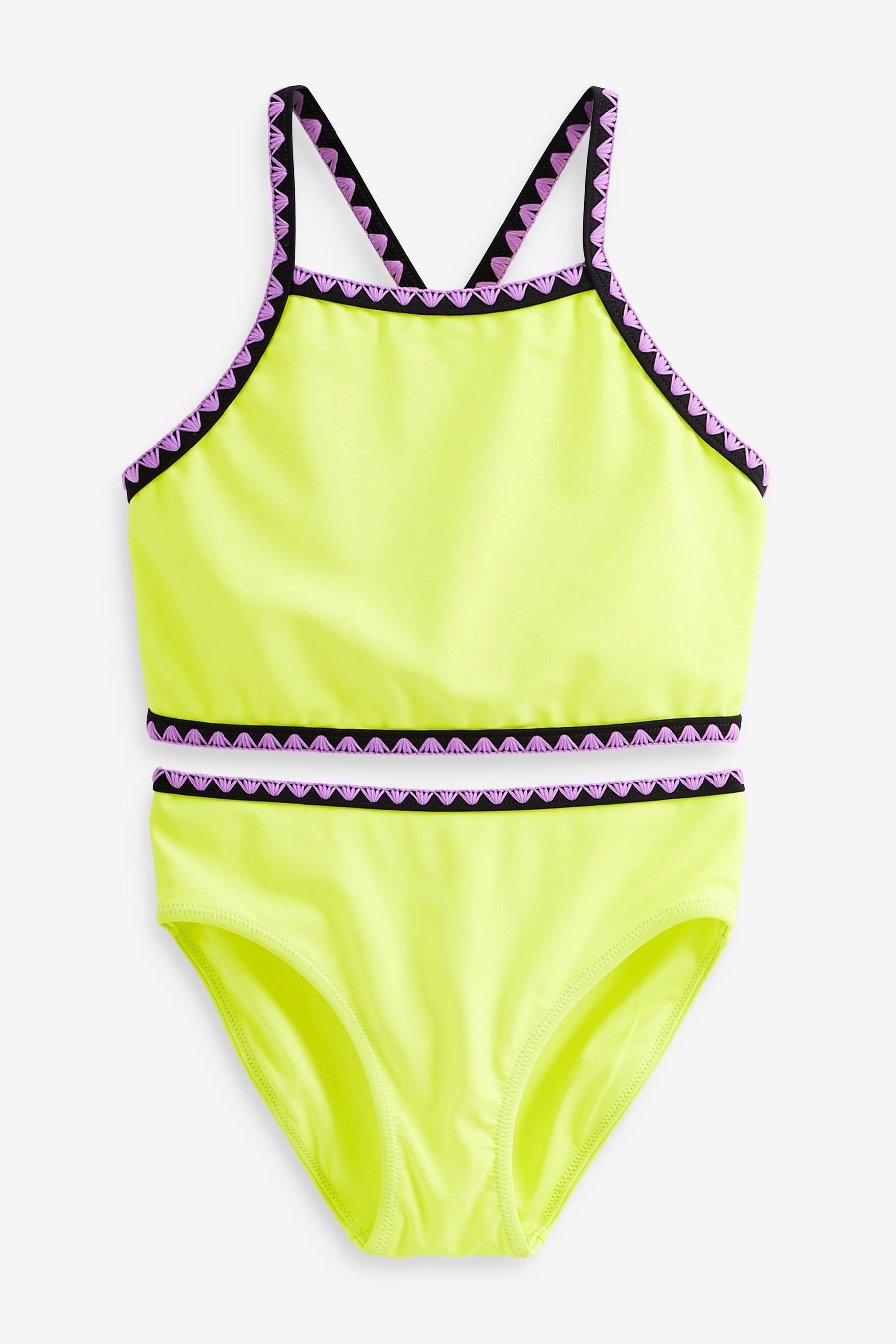 Next (2-St) Yellow Bikini Bustier-Bikini Fluro