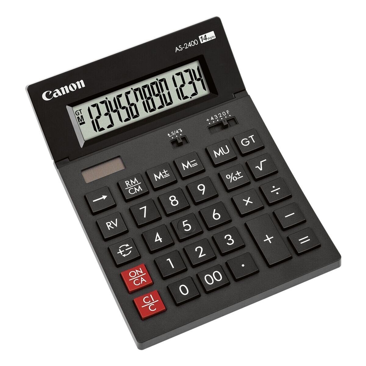 Canon Taschenrechner AS-2400, mit 14-stelligem LC-Display