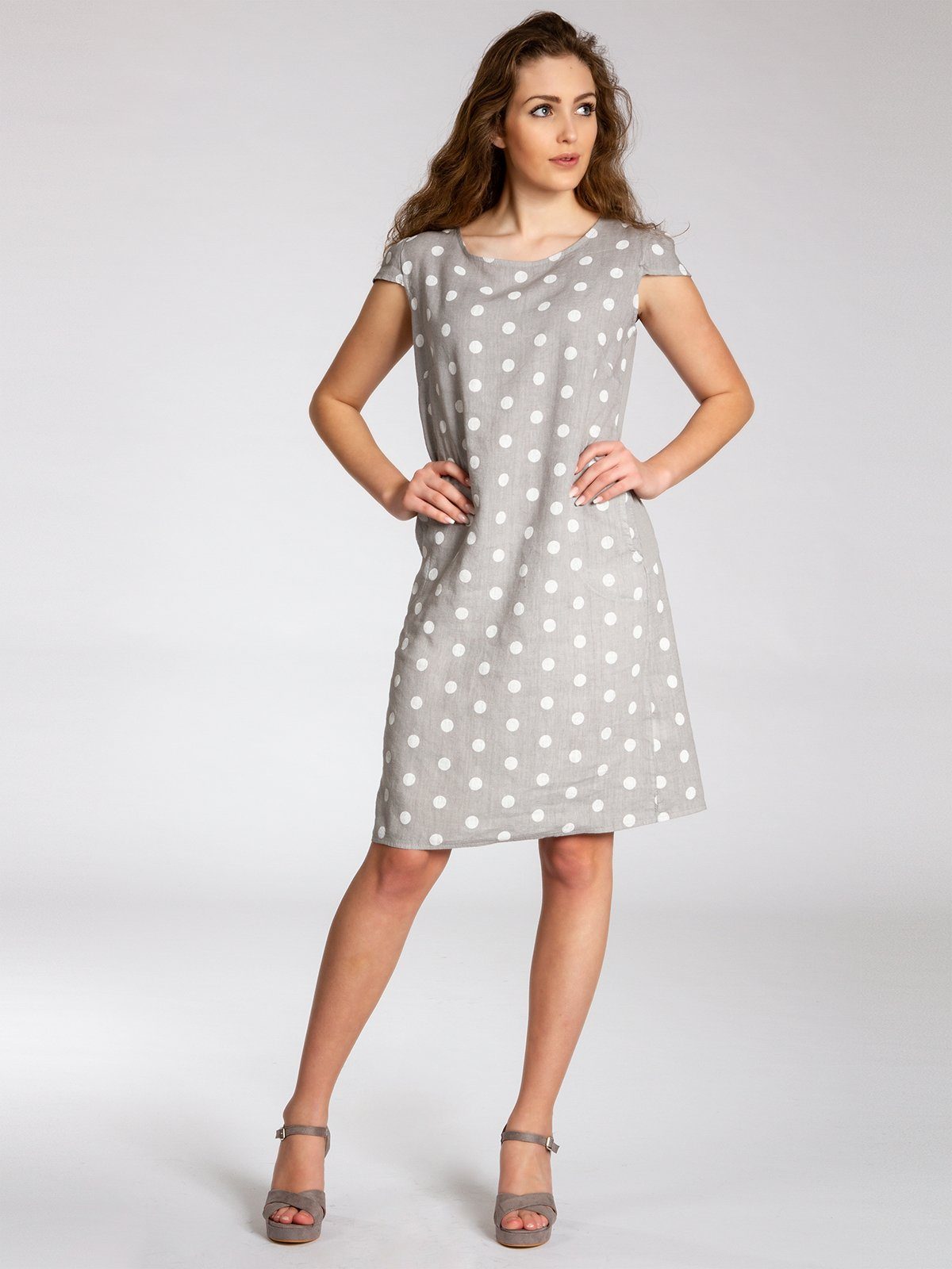 Caspar Sommerkleid SKL024 knielanges Damen Sommer günstig online kaufen