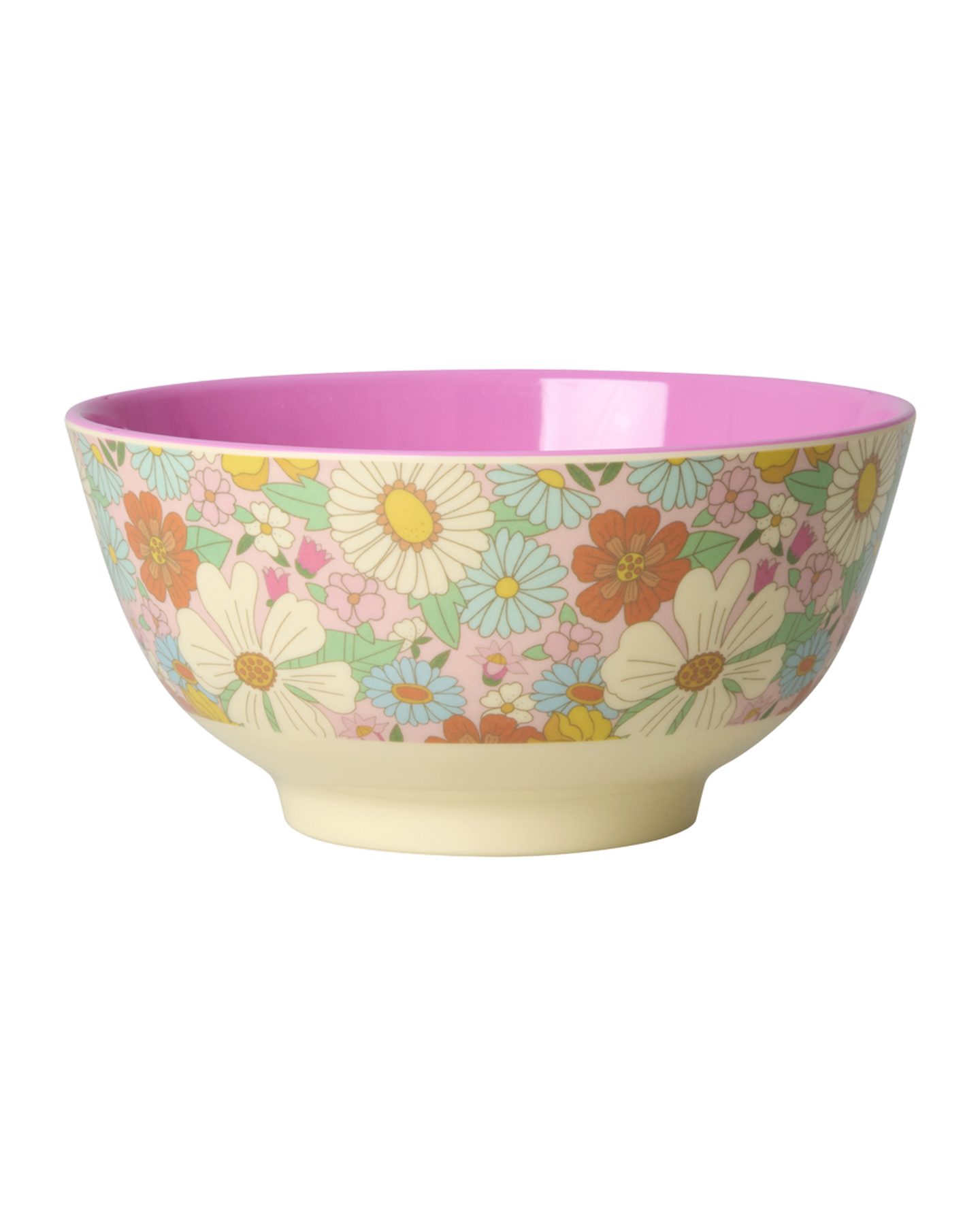 rice Schüssel Rice Melamin Schüssel - Flower Power Motiv Bunt 700ml, Melamin, (1-tlg)