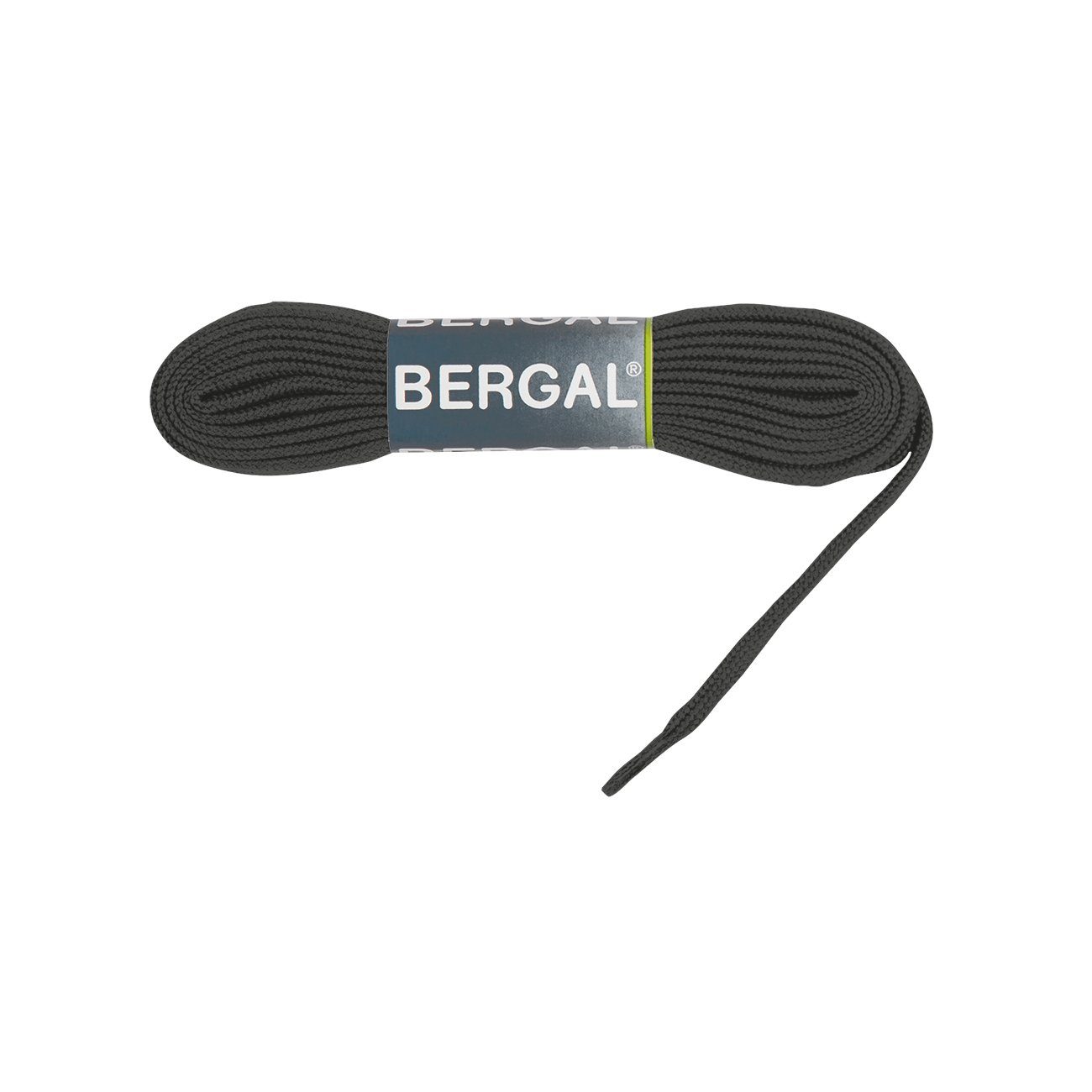 Bergal Schnürsenkel Sneaker Laces - Flach - 10 mm Breit Dunkelgrau