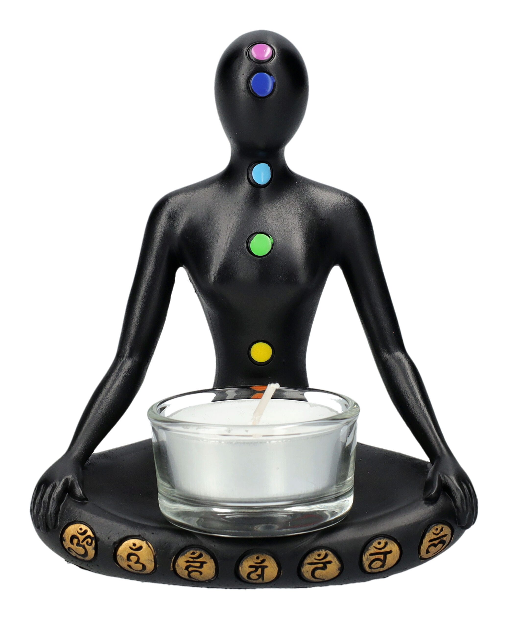 Figuren Shop GmbH Настольные лампы Настольные лампы - Chakra Yoga - Торшеры Teelicht-Halter magische D