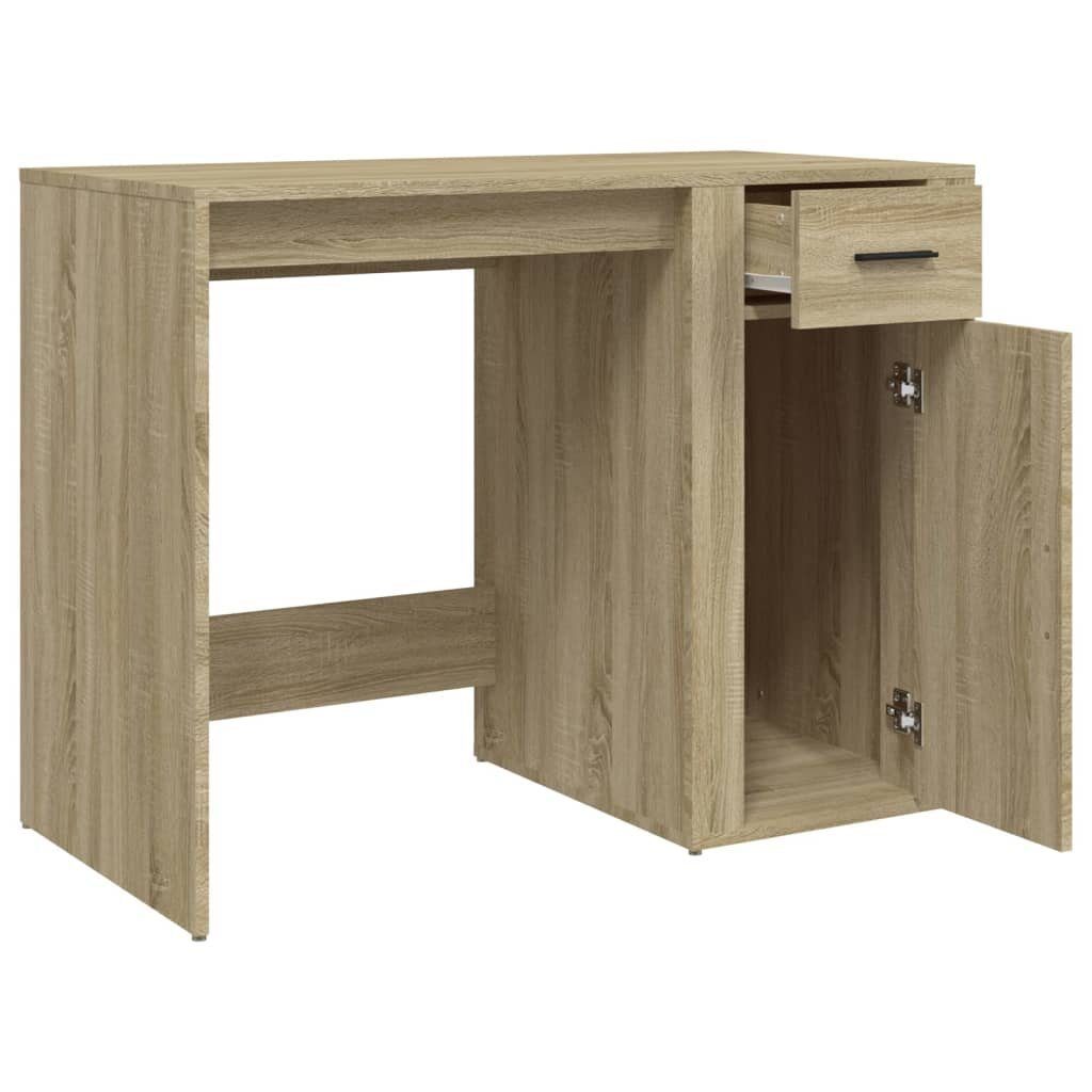 furnicato Schreibtisch Sonoma-Eiche 100x49x75 cm Holzwerkstoff