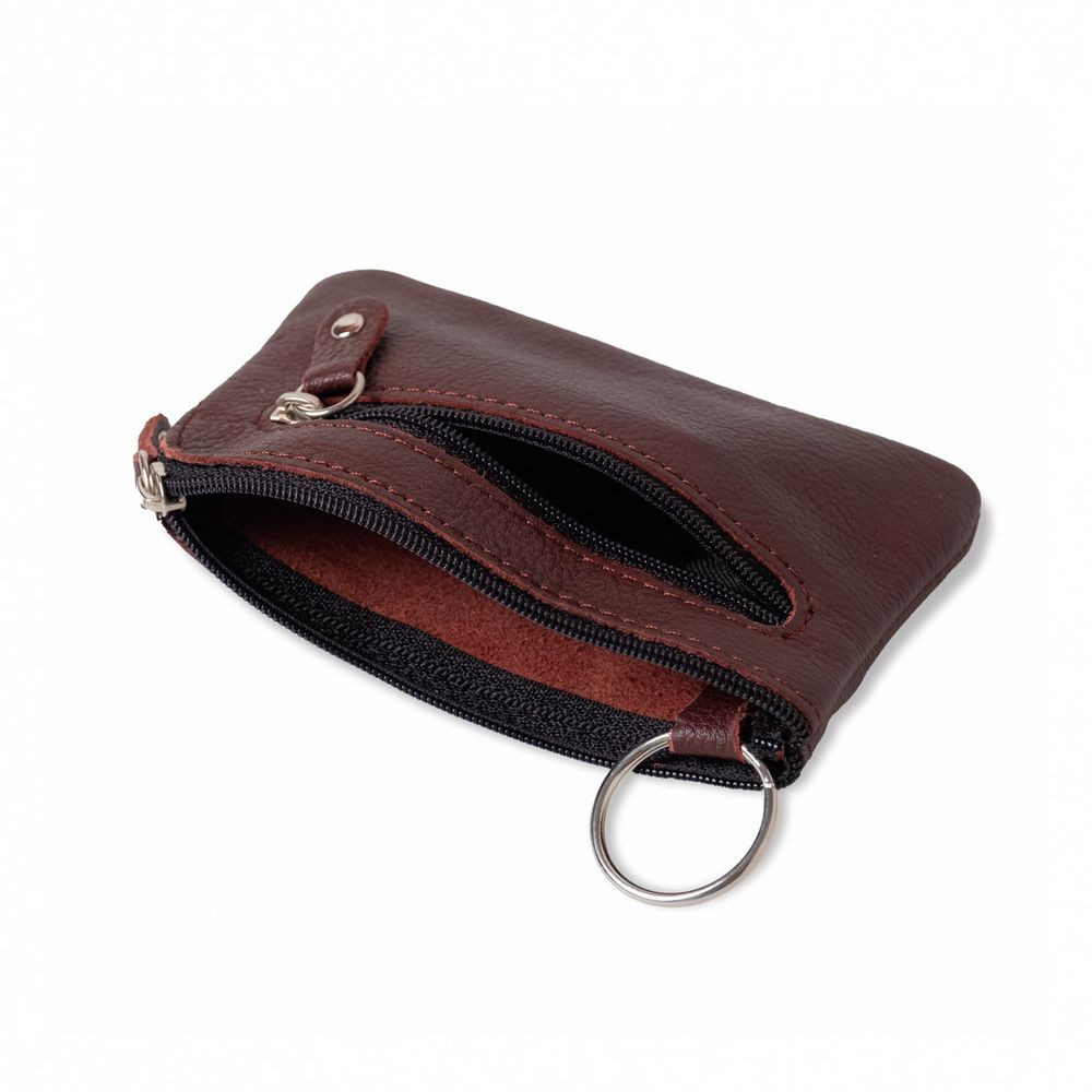 Hamosons Schlüsseltasche Großes Schlüsseletui / Schlüsselmäppchen, Leder, Braun, Hamosons 142