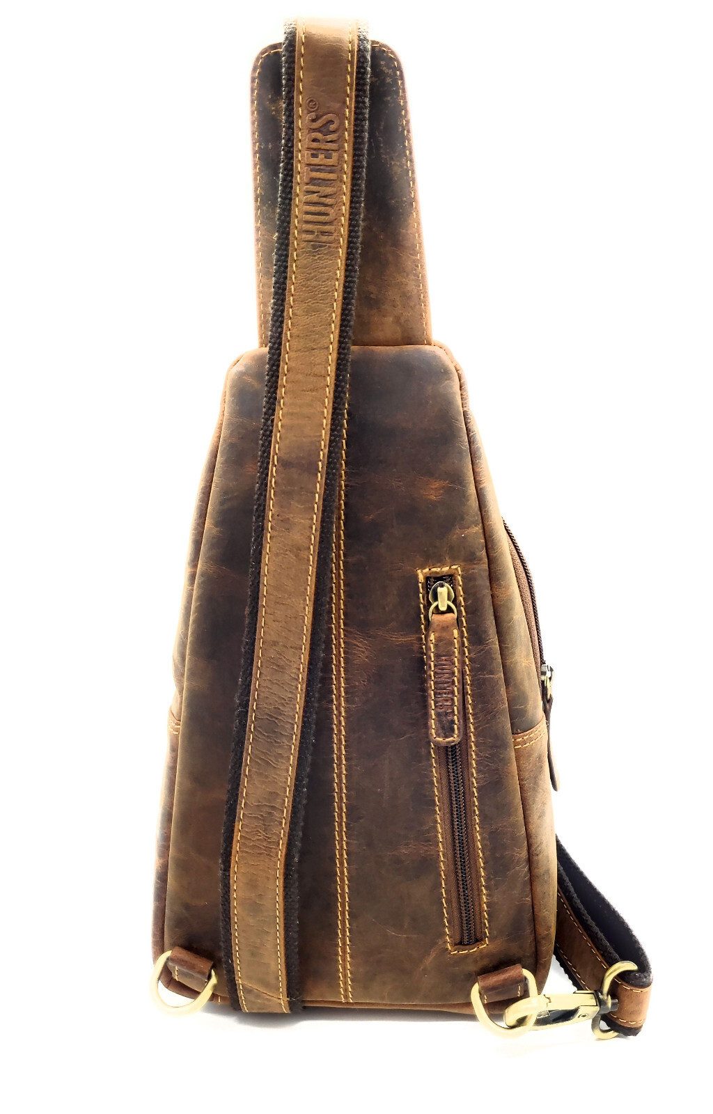 Lemasi Umhängetasche echt Leder Slingbag Crossbody Bag Crossbag