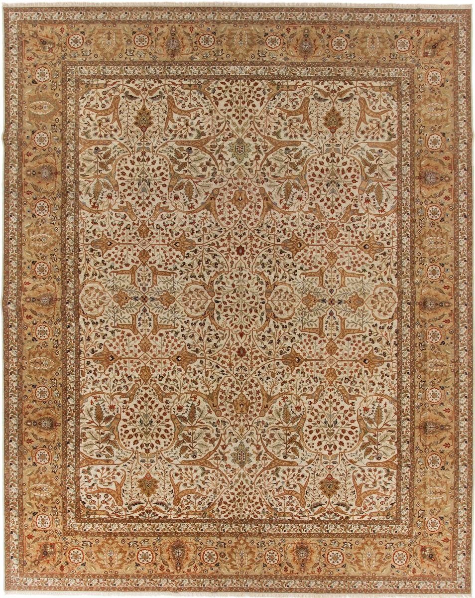 Orientteppich Täbriz Haj Jalili 356x440 Handgeknüpfter Orientteppich, Nain Trading, rechteckig, Höhe: 12 mm