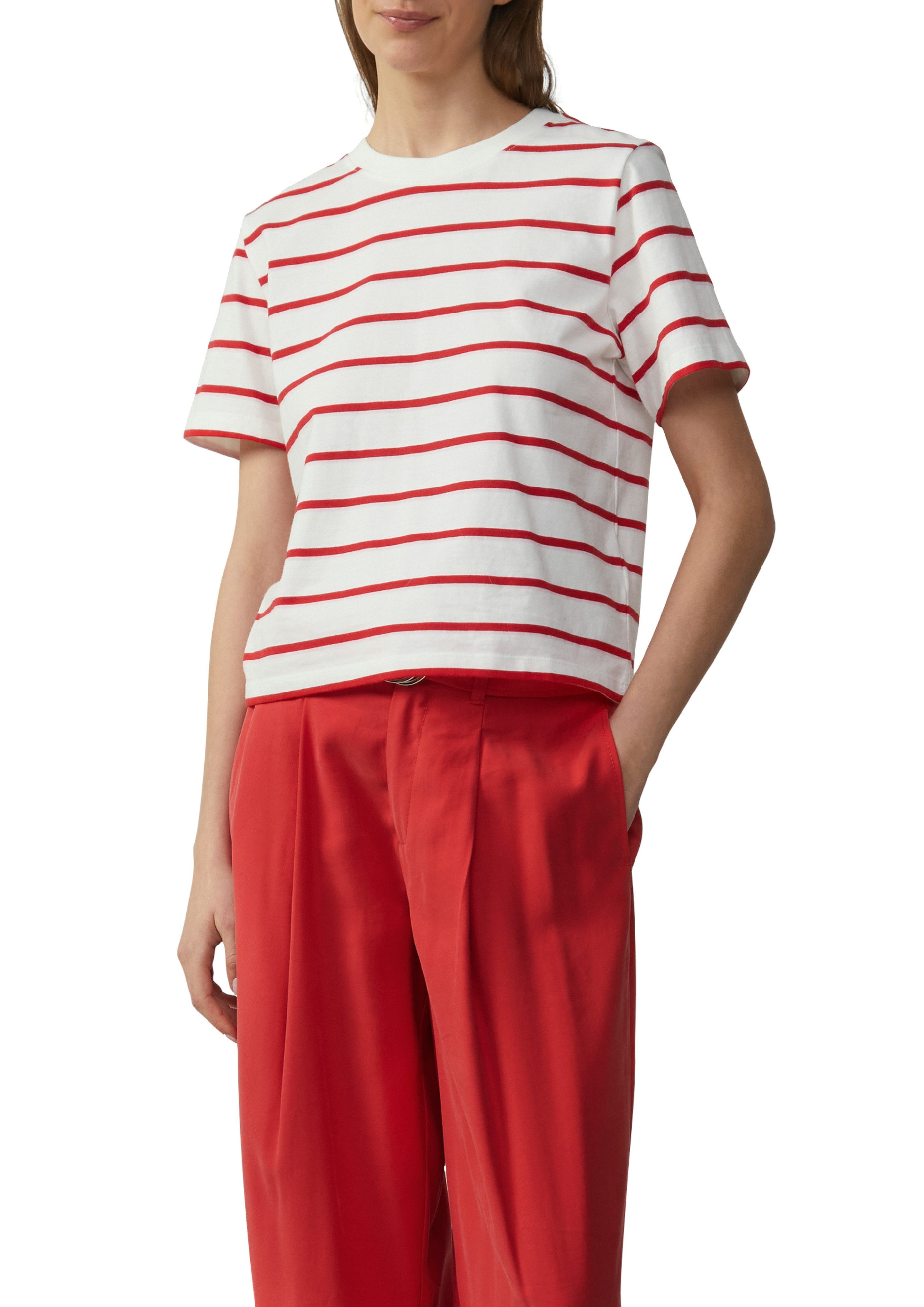 s.Oliver T-Shirt mit Streifen Muster günstig online kaufen