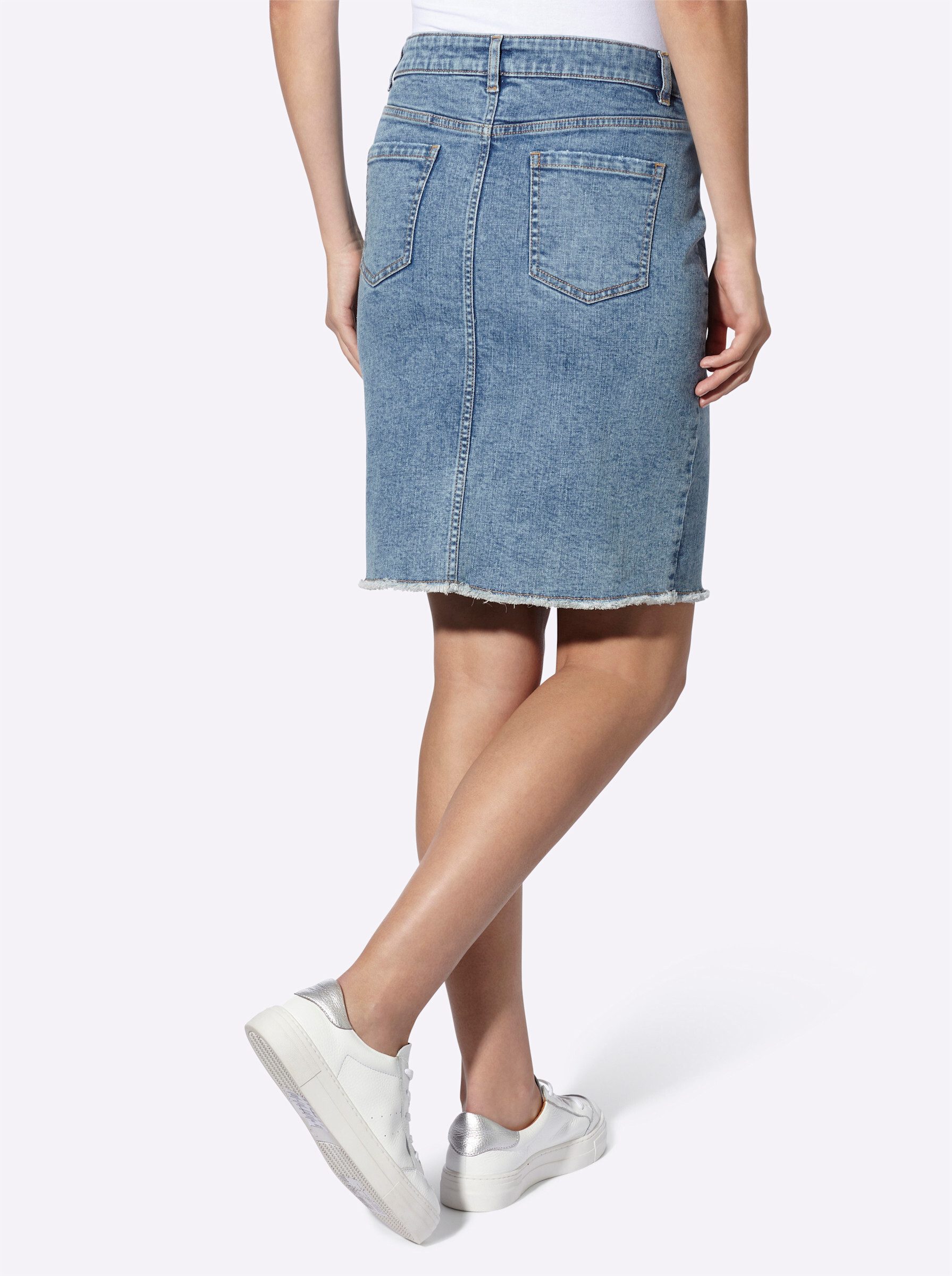heine A-Linien-Rock Jeans-Rock