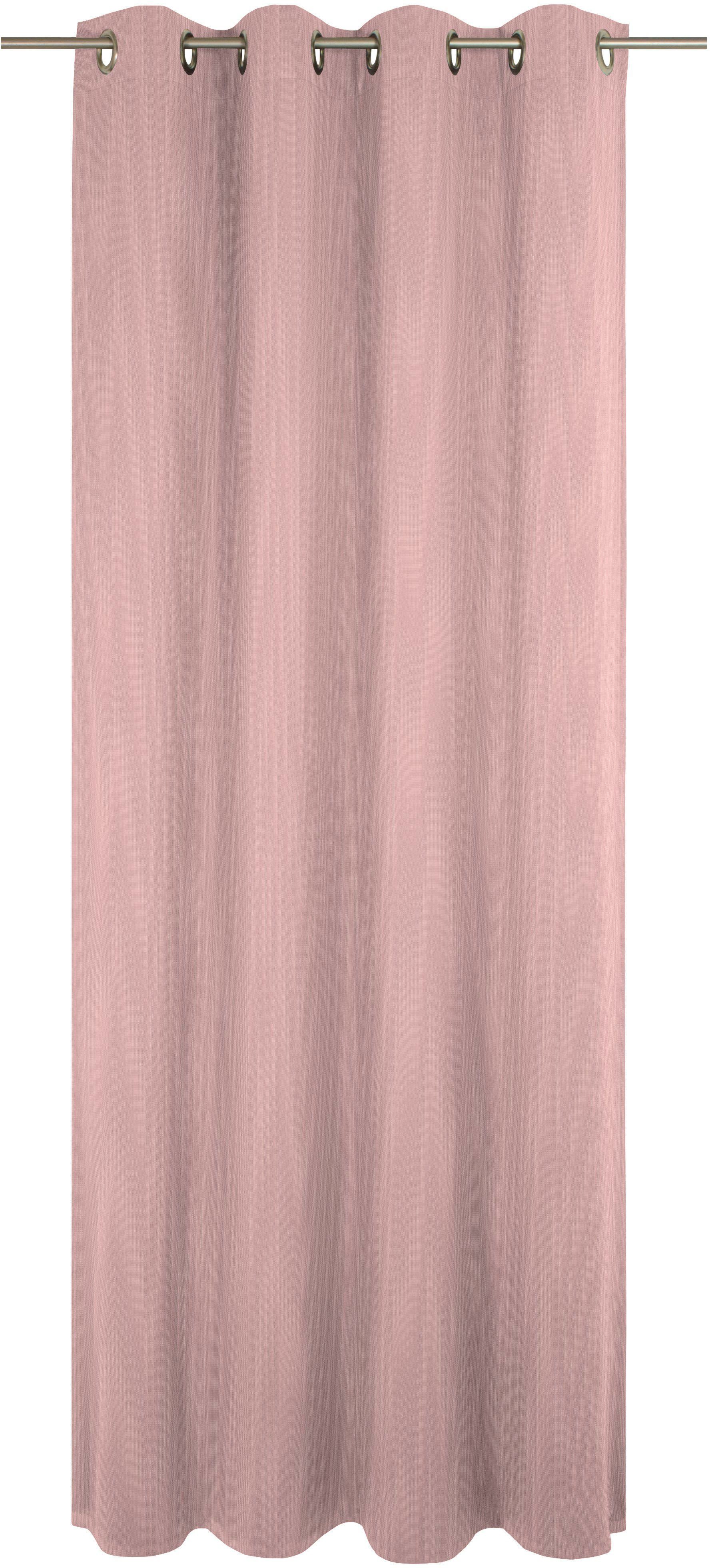 Vorhang Uni Collection, Wirth, Ösen (1 St), blickdicht, nach Maß rosa | Fertiggardinen