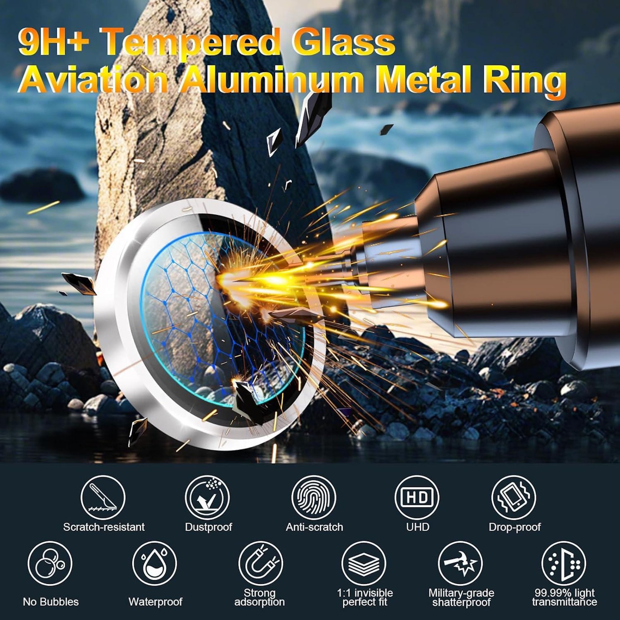 Wigento Kameraschutzglas Linsenglas für Samsung Galaxy Z Flip8 5G Aluminium Ring 9H Rosa für Samsung Galaxy Z Flip8 5G, Anti-Fingerprint, hohe Lichtdurchlässigk – Bild 5 von 5