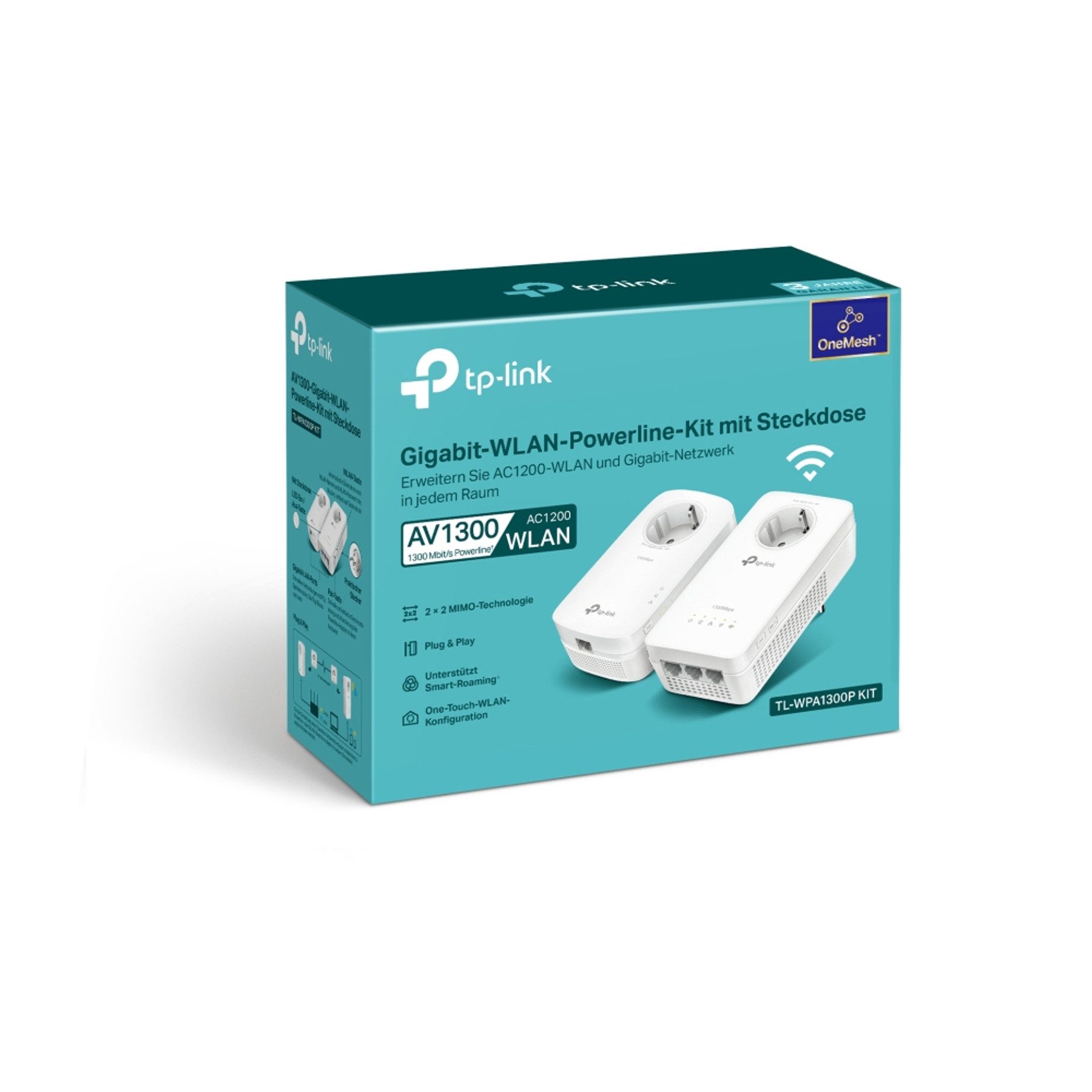 tp-link TP-LINK WLAN Powerline Adapter KIT TL-WPA1300P Kit WLAN-Repeater