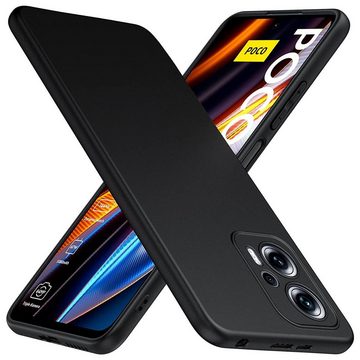 CoolGadget Handyhülle Black Series Handy Hülle für Xiaomi Poco X4 GT 6,6 Zoll, Edle Silikon Schlicht Robust Schutzhülle für Poco X4 GT Hülle