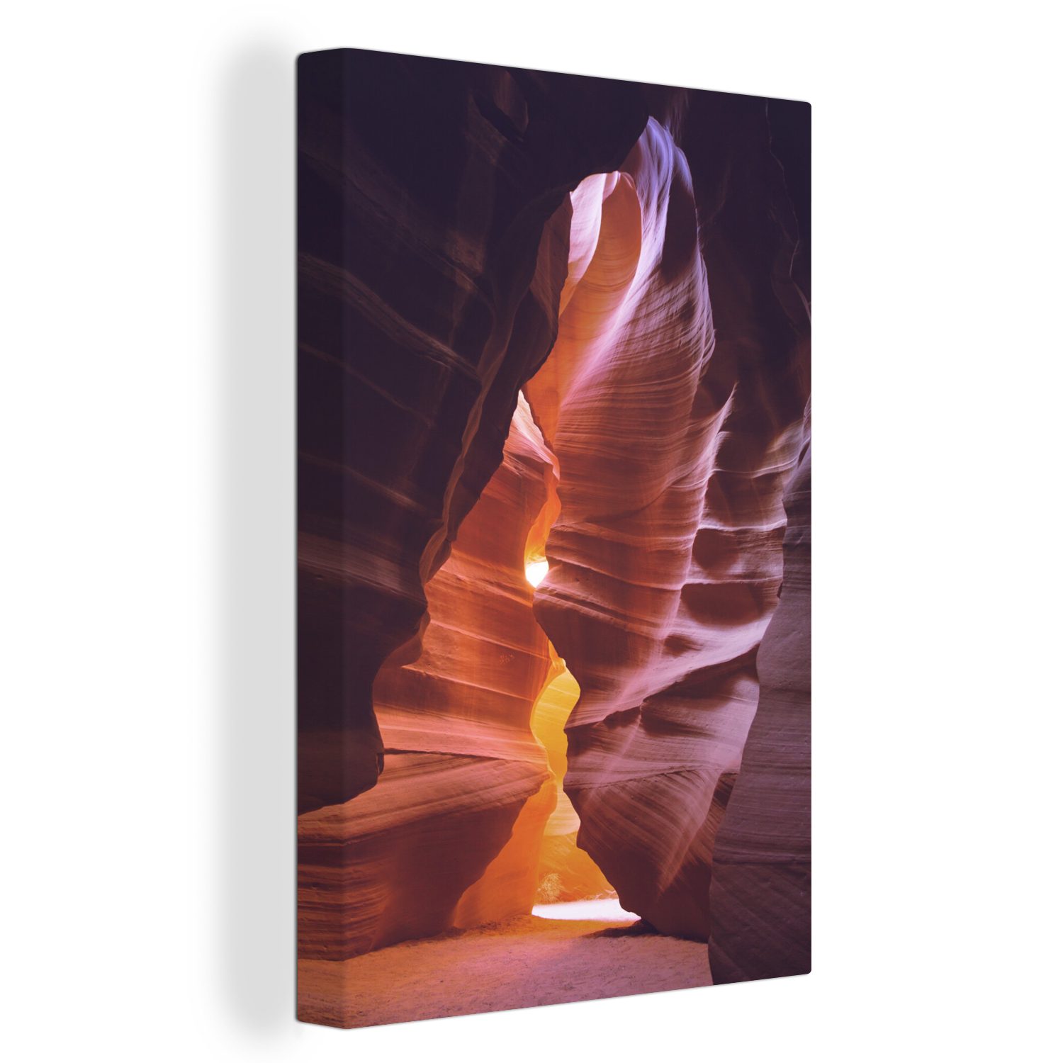 OneMillionCanvasses® Leinwandbild Steine - Farbe - USA, (1 St), Leinwandbild fertig bespannt inkl. Zackenaufhänger, Gemälde, 20x30 cm