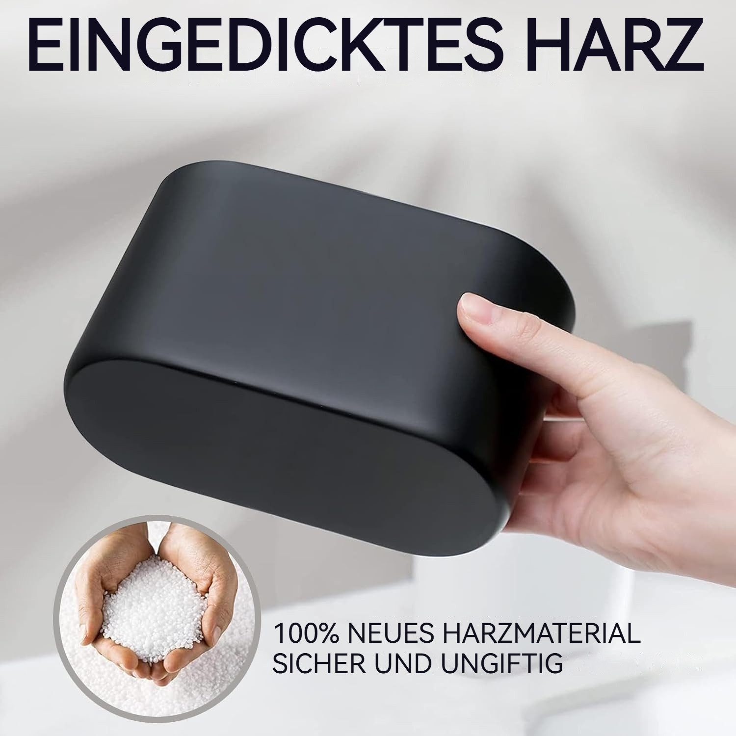 BlingBin Zahnbürstenhalter Bambus Trennwände Toothbrush Holder Badezimmer Organizer, (1er Set, 1-St., 1pcs), mit 4 Zahnbürstenfächer + 1 Zahnpastafach Geeignet  – Bild 4 von 5