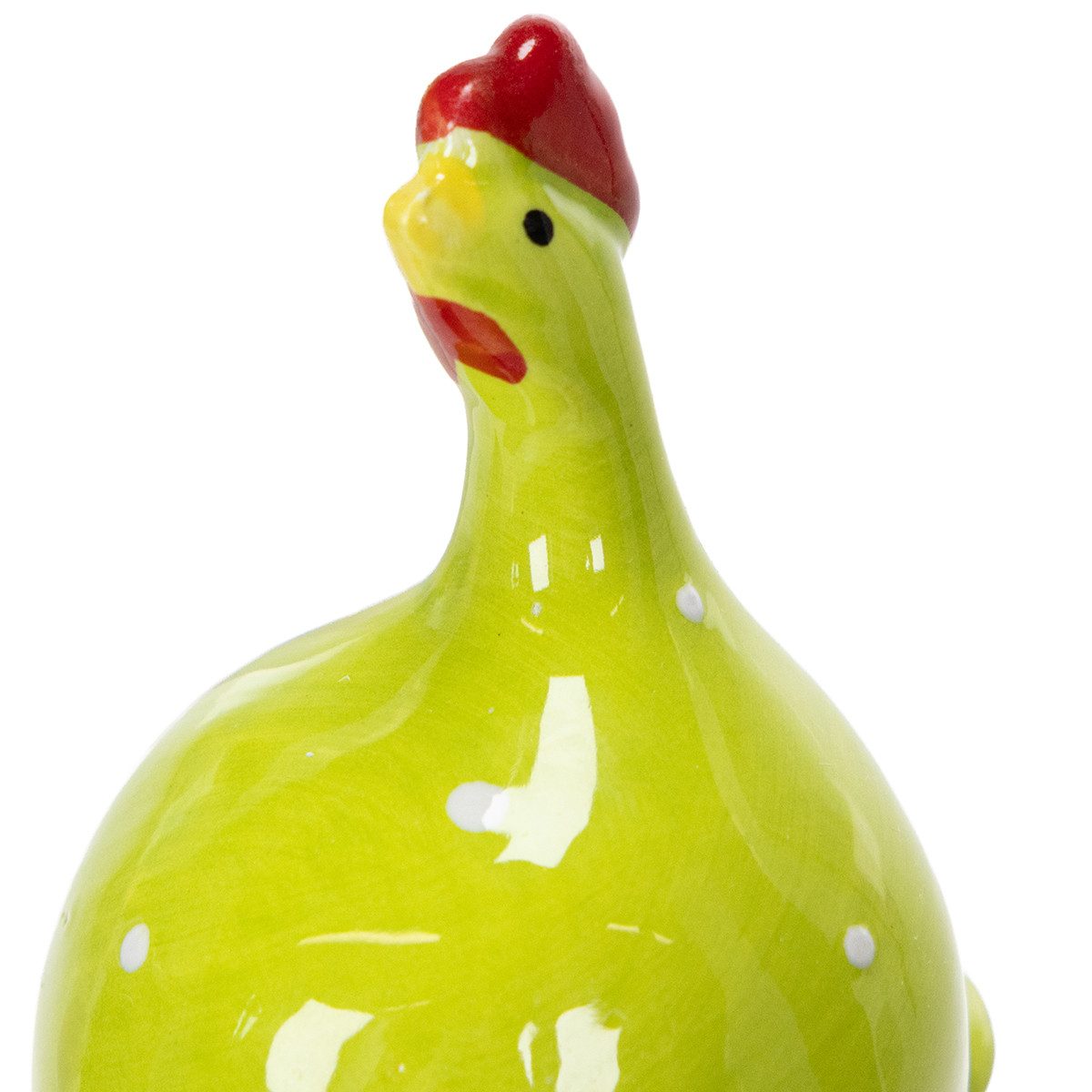 Viana Osterhase Hühnerstecker Keramik für Tischdeko und Blumenarrangements, 4 Stück
