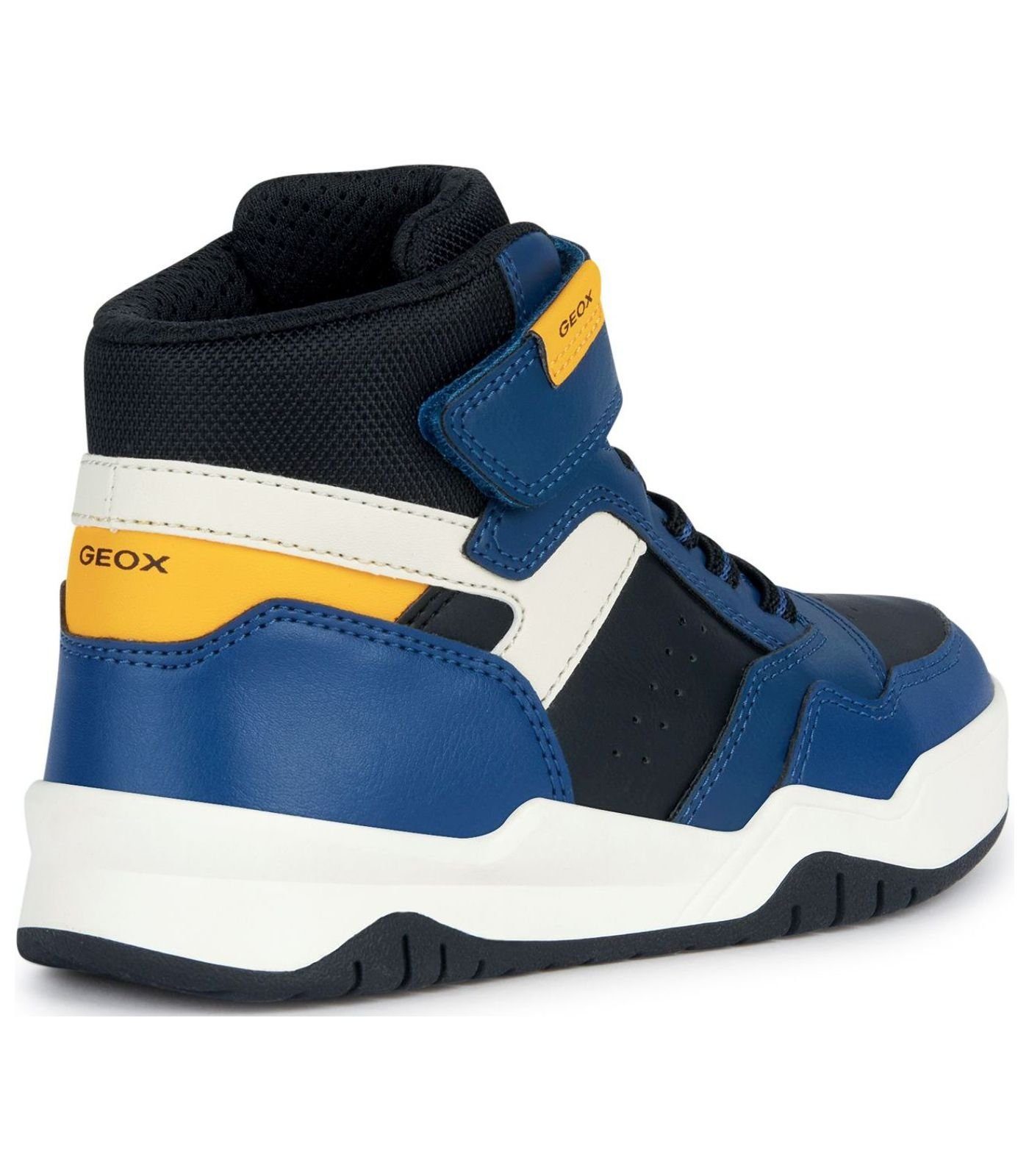 Lederimitat/Textil Geox Sneaker Blau Sneaker Gelb